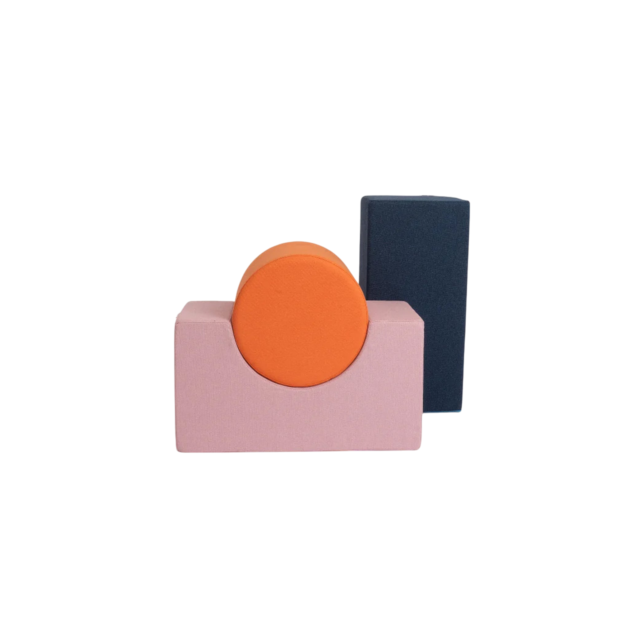 Soft building block set Remmi Demmi + Halli Blush / Tangerine / Midnight