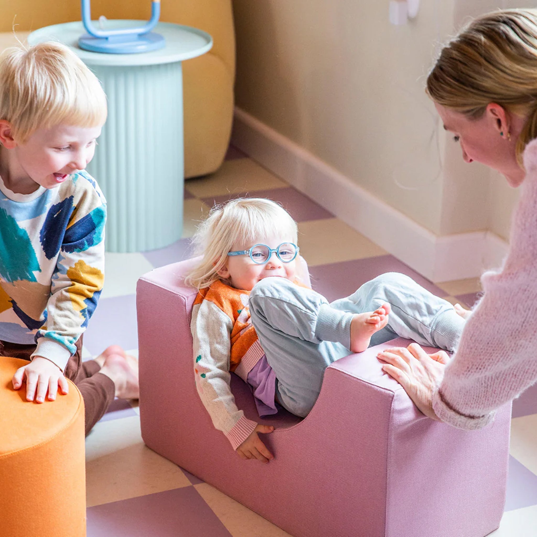 Set de blocs de construction souples Remmi Demmi Blush / Tangerine