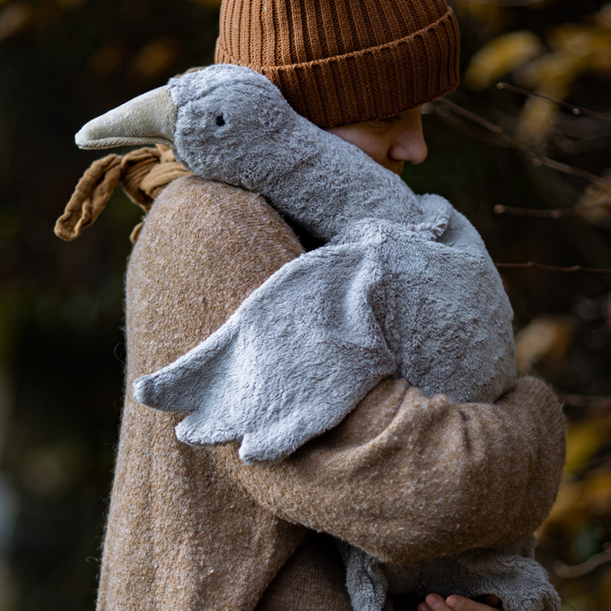 Senger Bio Kuschel- und Wärmetier Gans gross grau