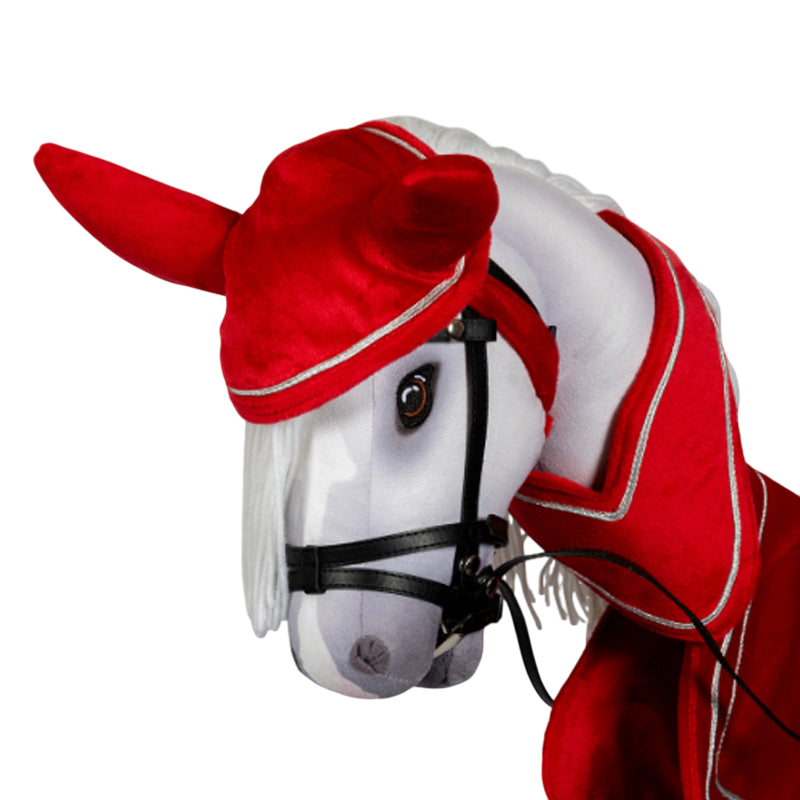 Show set for hobby horses - red