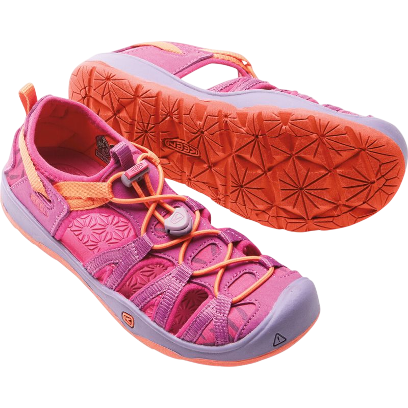 Moxie purple wine/nasturtium sandals