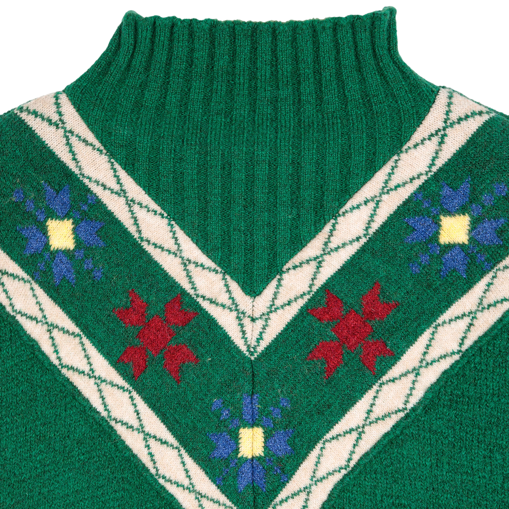 Pull-over en tricot Floral Dark Green