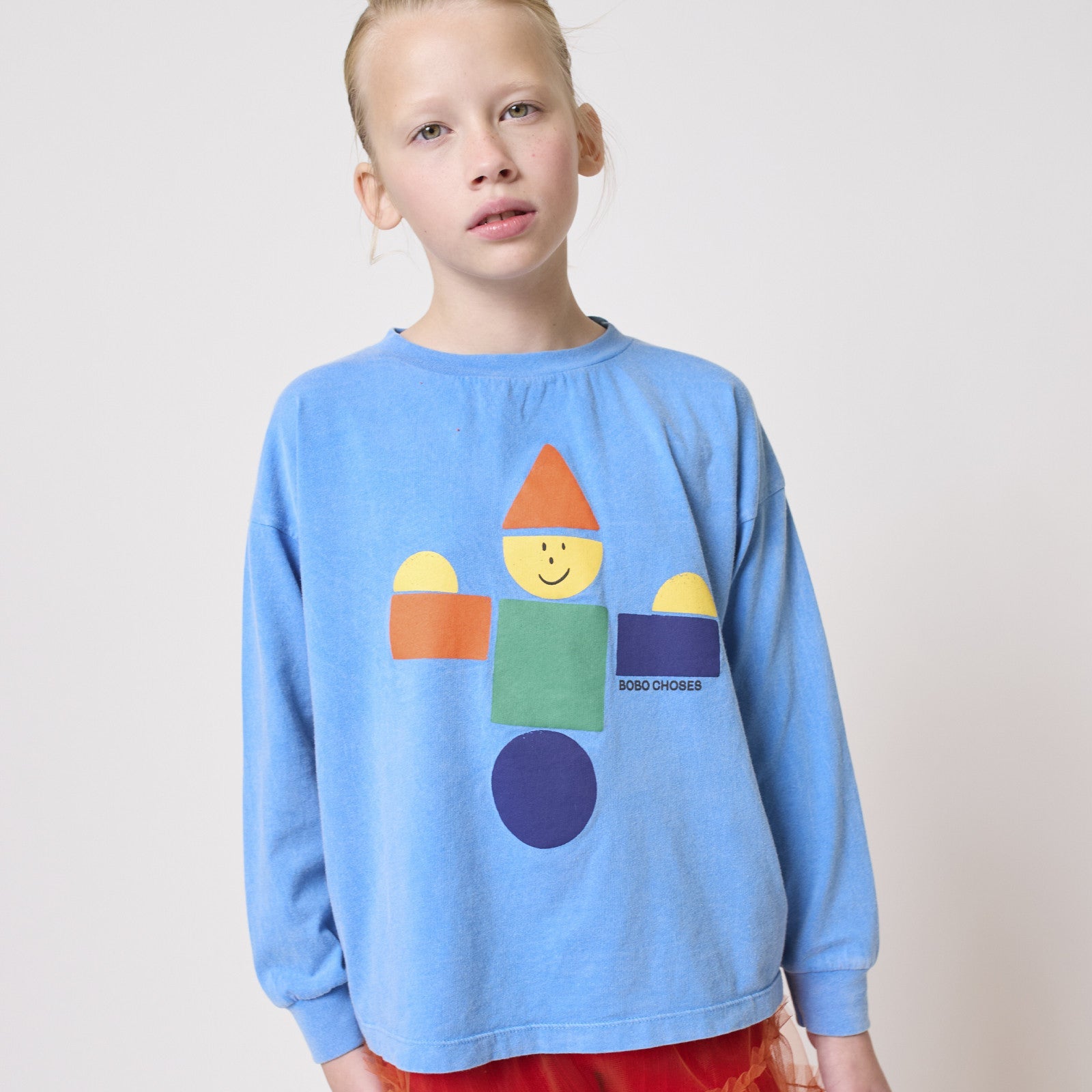 Langarmshirt Wooden Toy Light Blue
