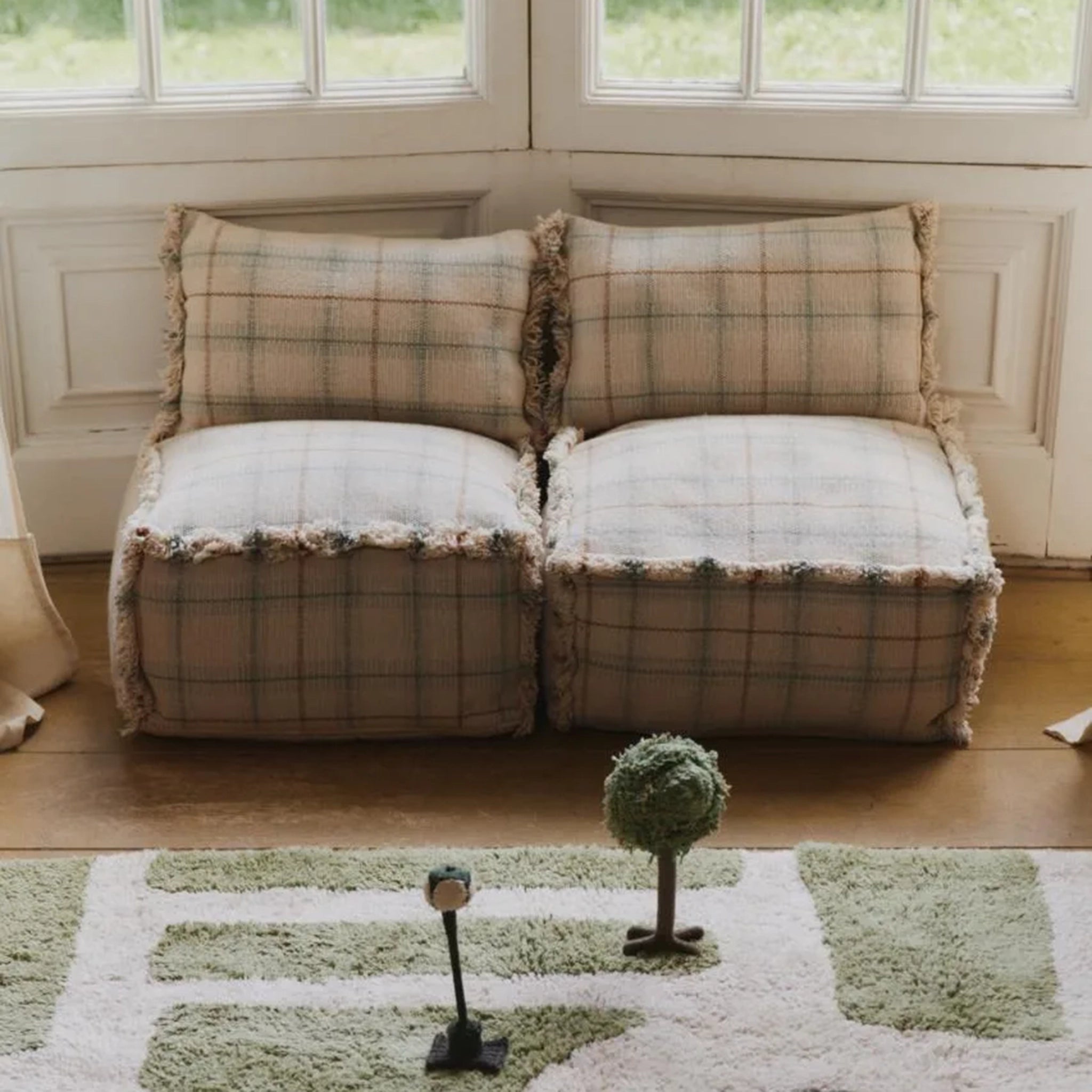 Pouf tartan/ check 1