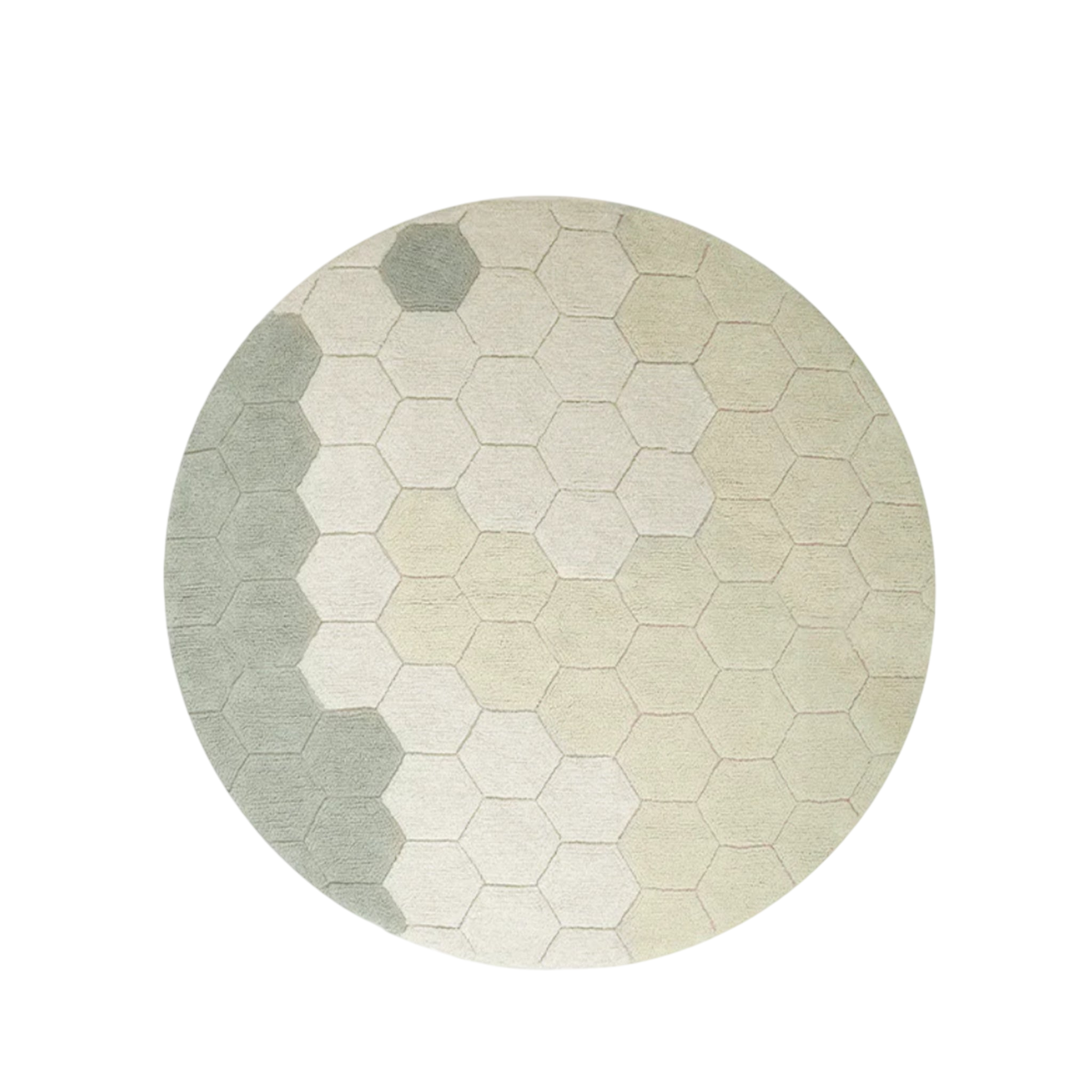Runder Teppich Honeycomb 1