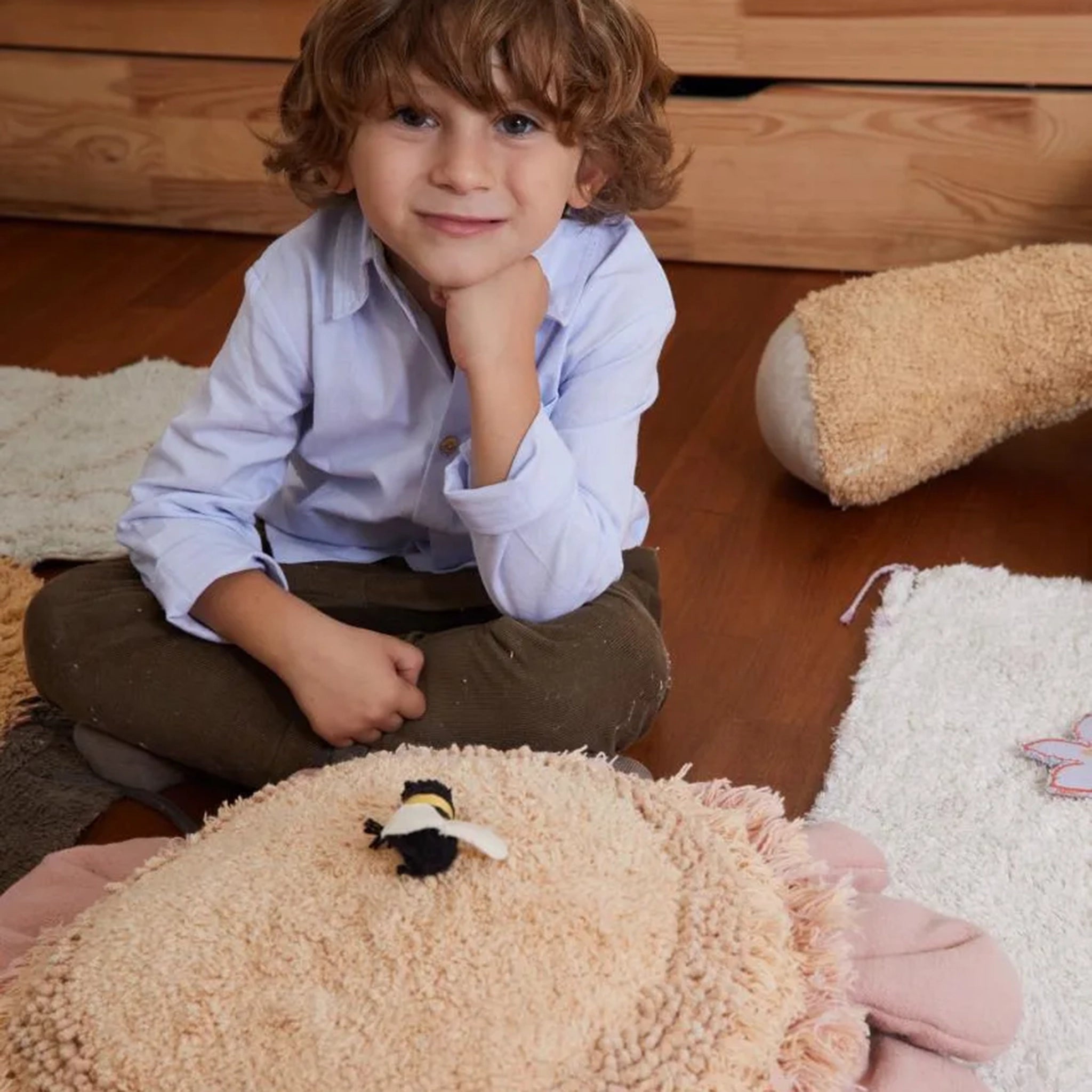 Pink Daisy seat cushion