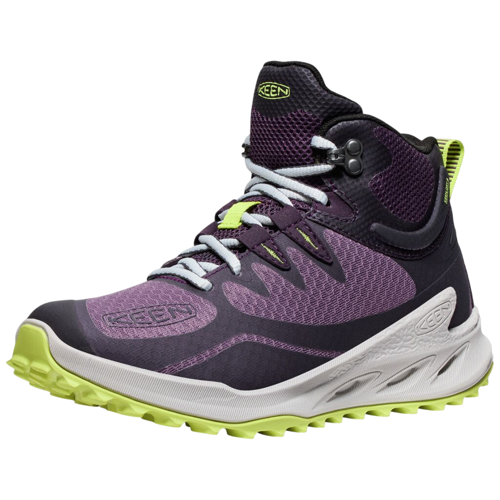 Wanderschuhe W Zionic Mid WP black plum/daiquiri green