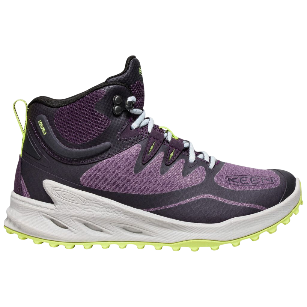Wanderschuhe W Zionic Mid WP black plum/daiquiri green