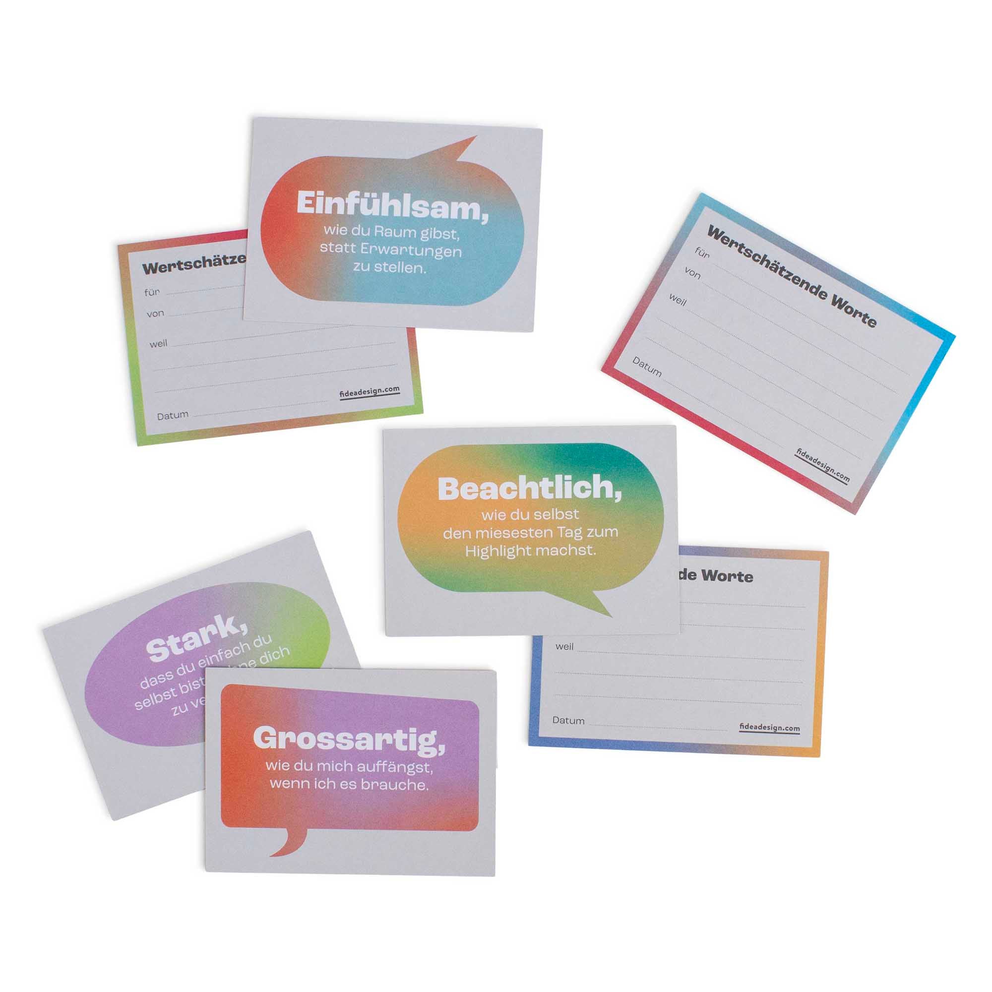 Cartes d'appréciation - Amitié