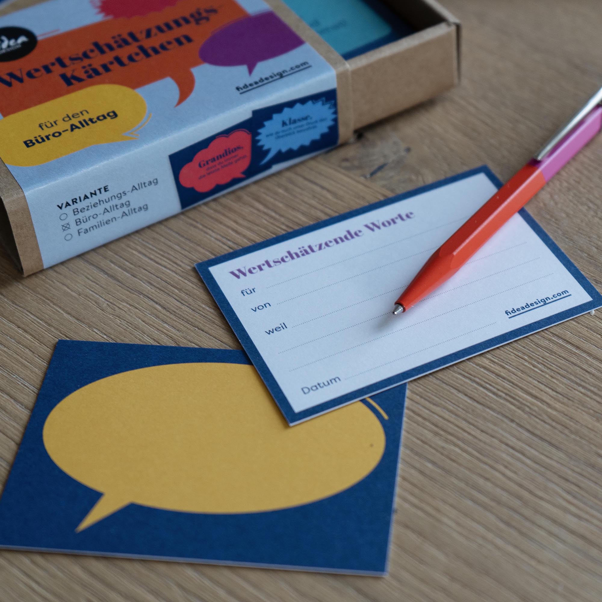 Cartes d'appréciation - Travail