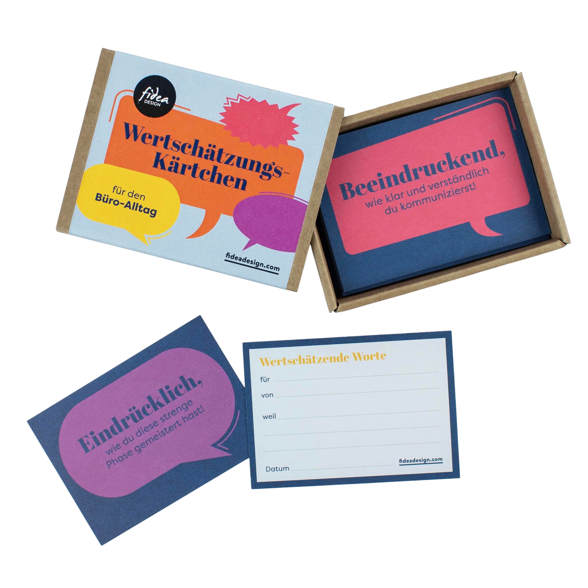 Cartes d'appréciation - Travail