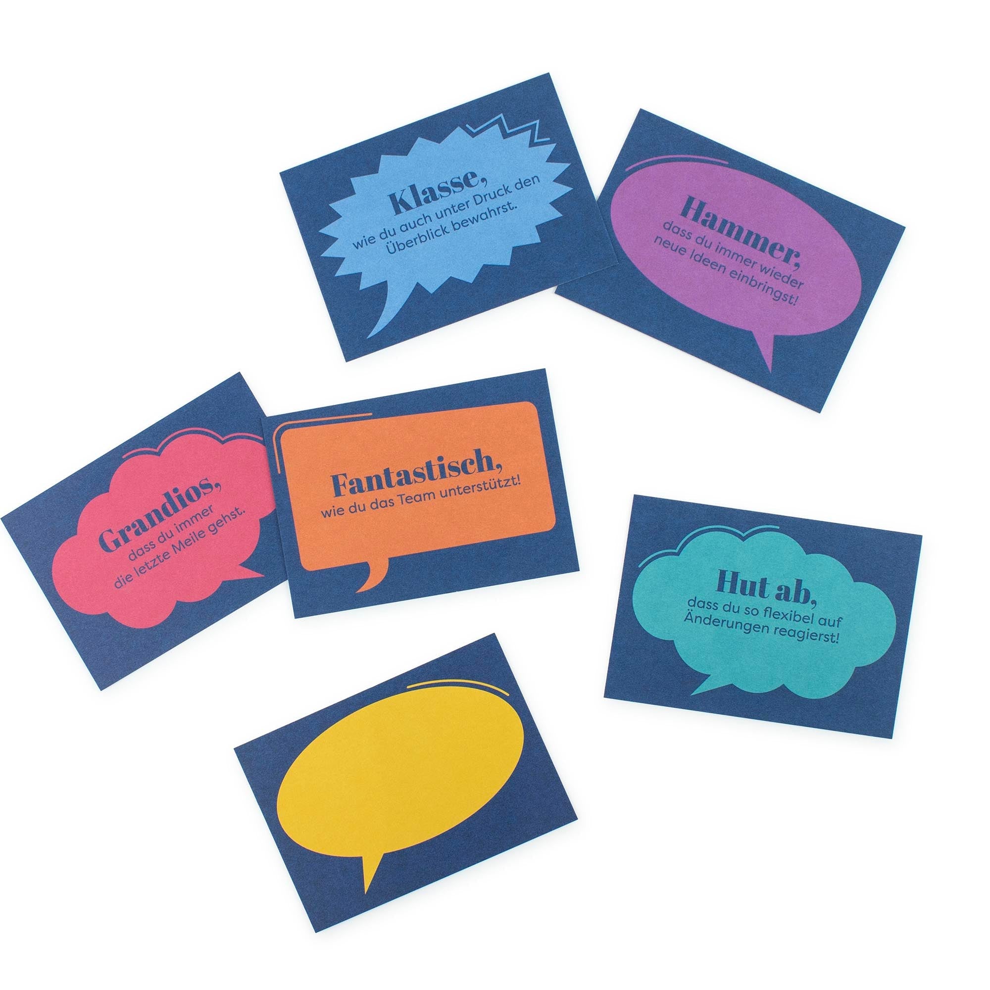 Cartes d'appréciation - Travail