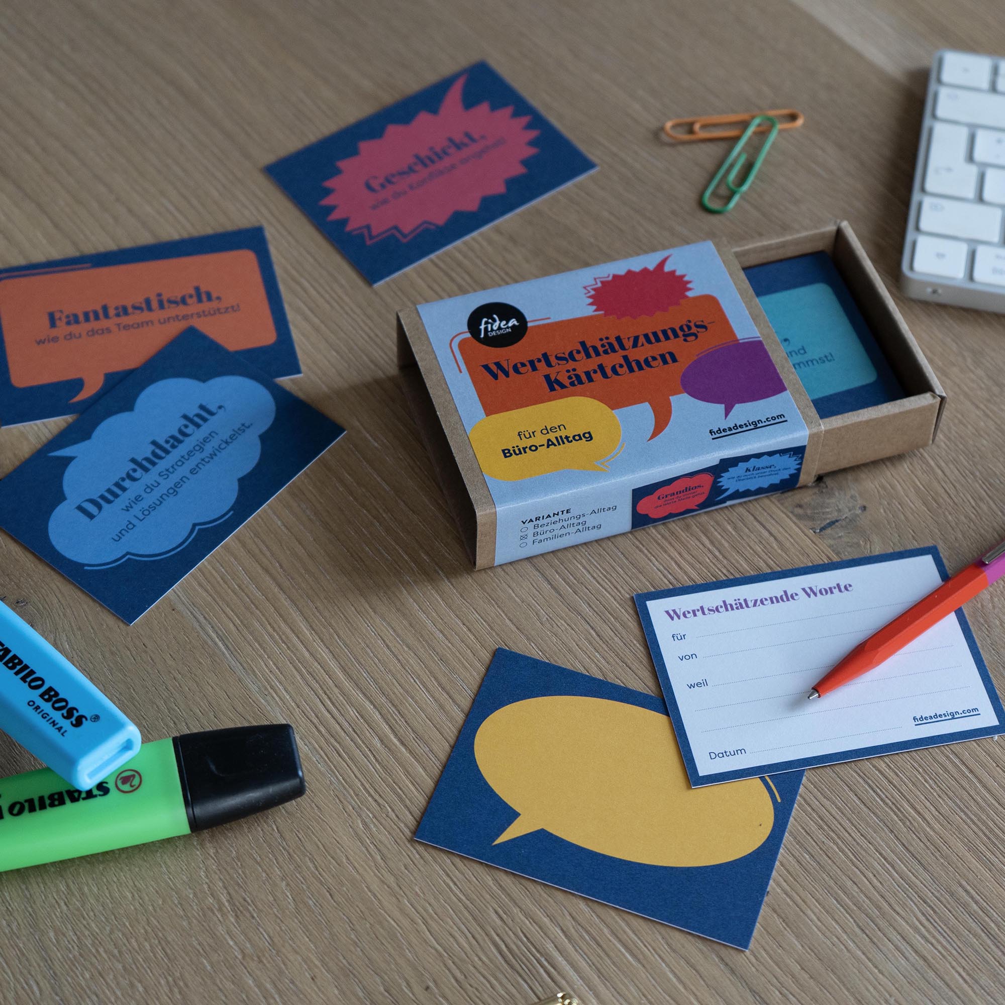 Cartes d'appréciation - Travail