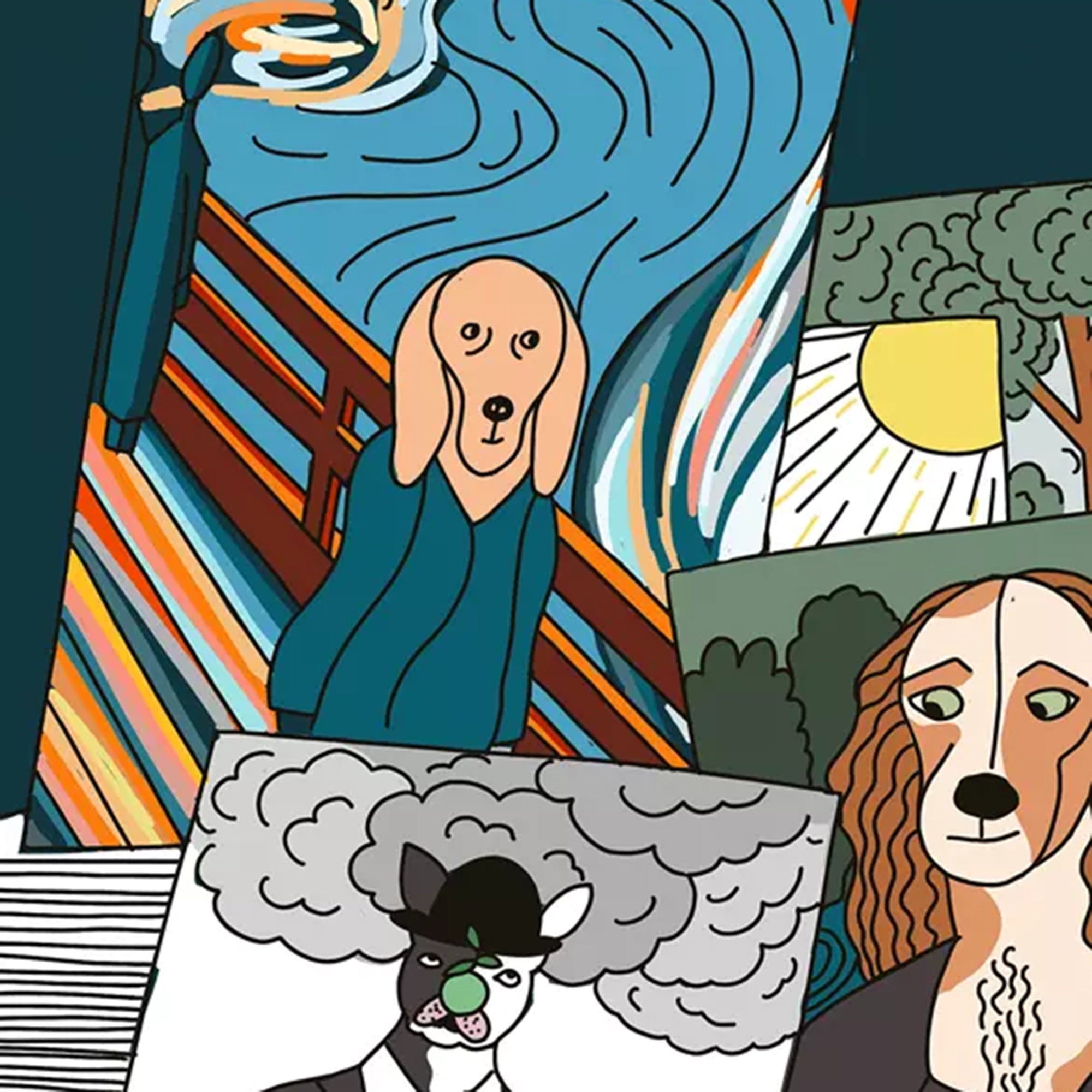 Livre Chiens colorés