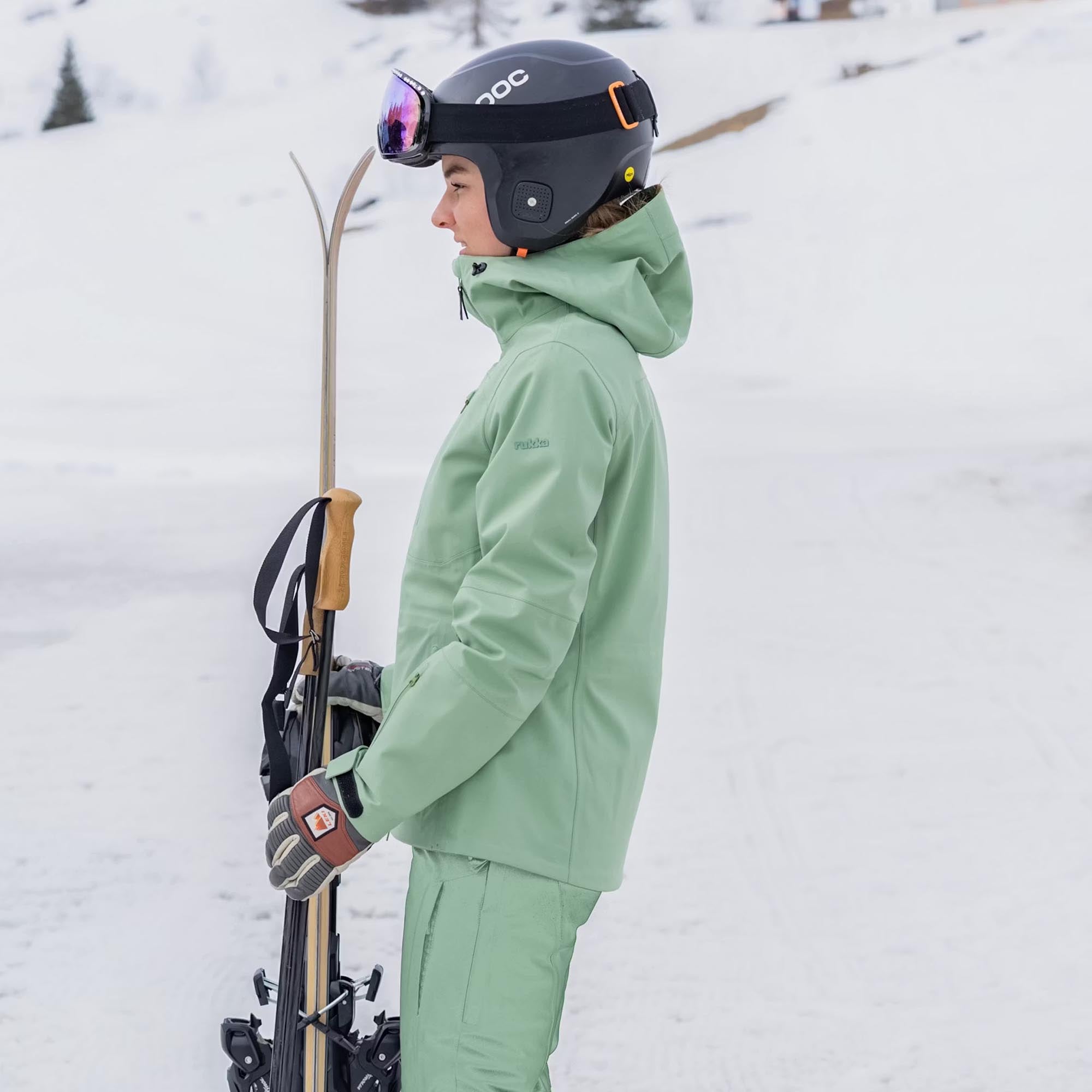 Women's 3-layer pants Amelia loden frost