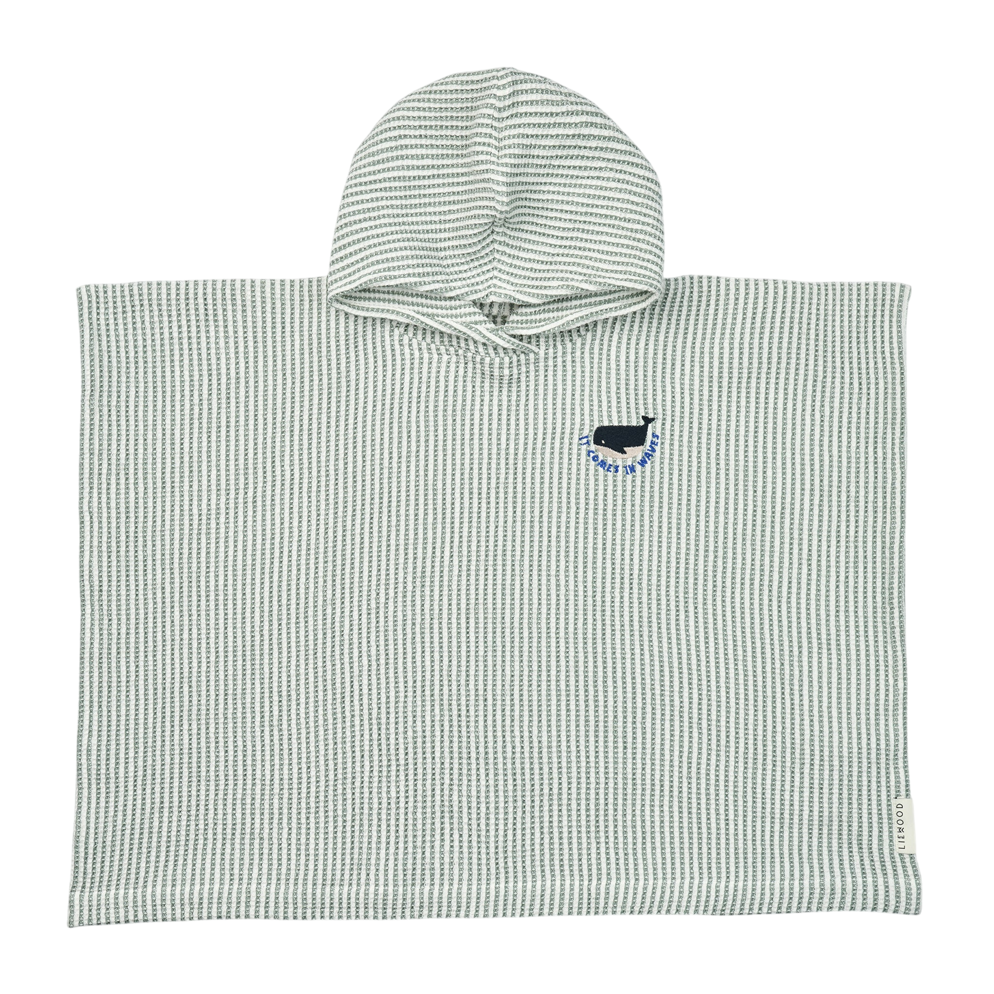 Poncho Paco Embroidery Y/D stripe Peppermint Crème de la crème