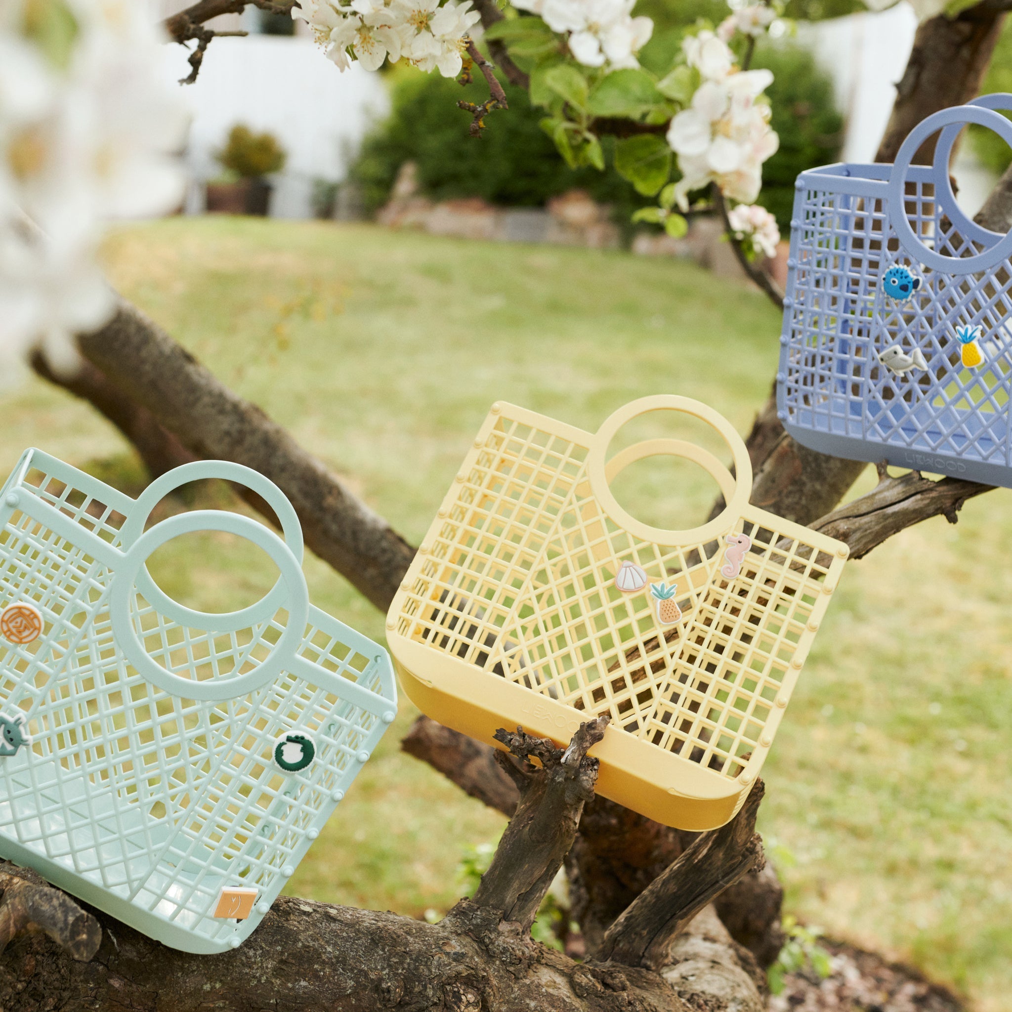 Sac en osier avec charms Samantha Lemonade