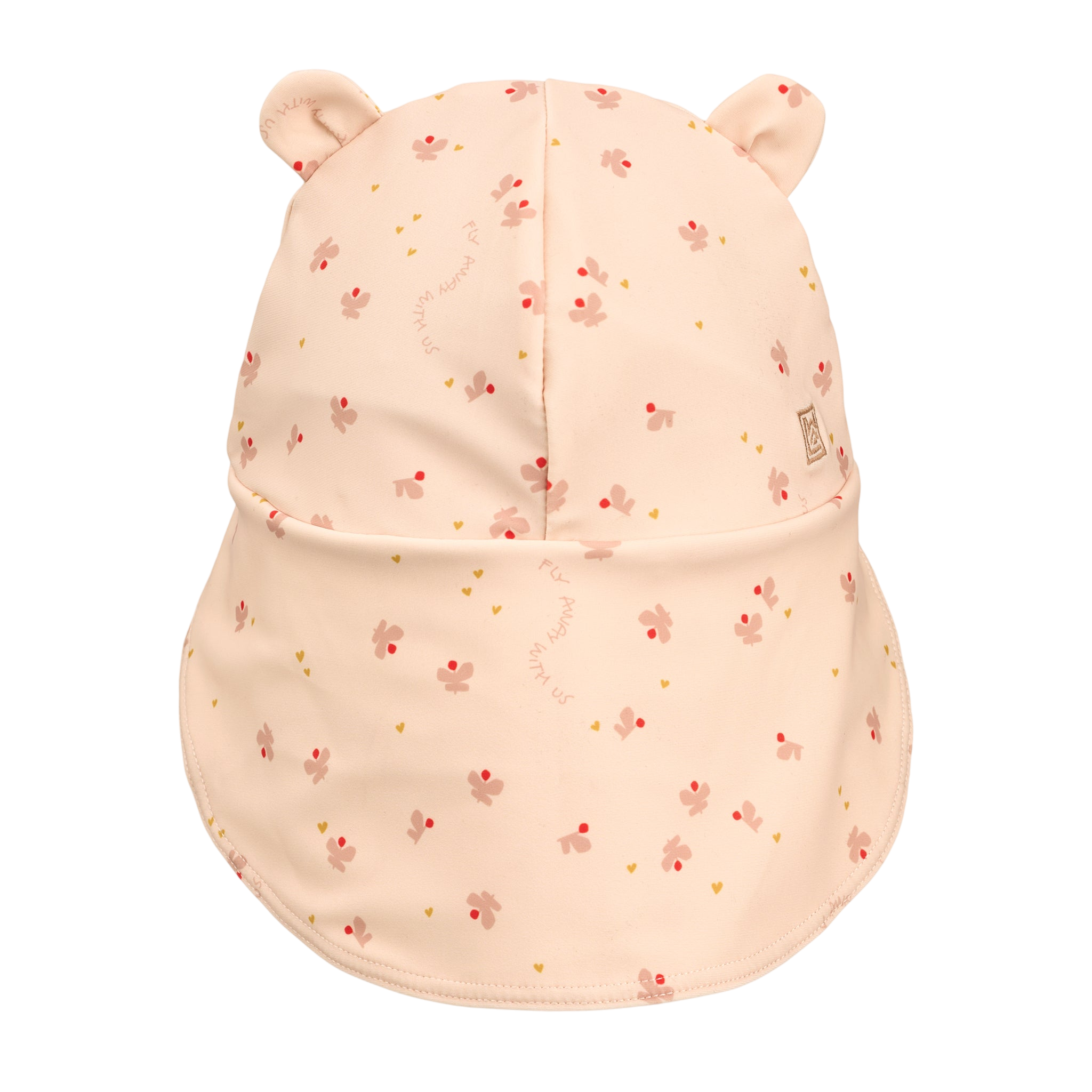 Sun hat with ears Senia Mini Butterfly Apple blossom UV40+