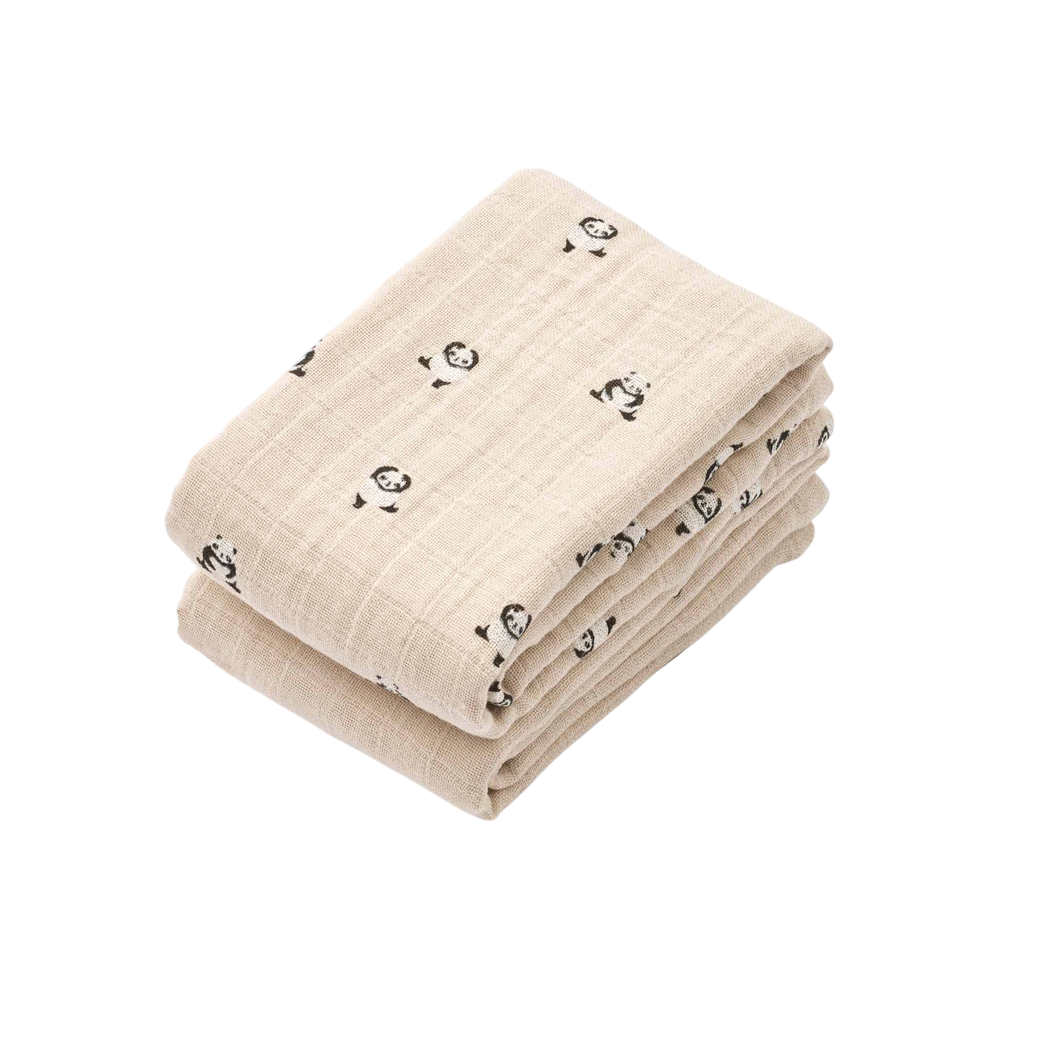 Mulltücher Lewis Muslin 2-Pack Mini panda Sandy mix