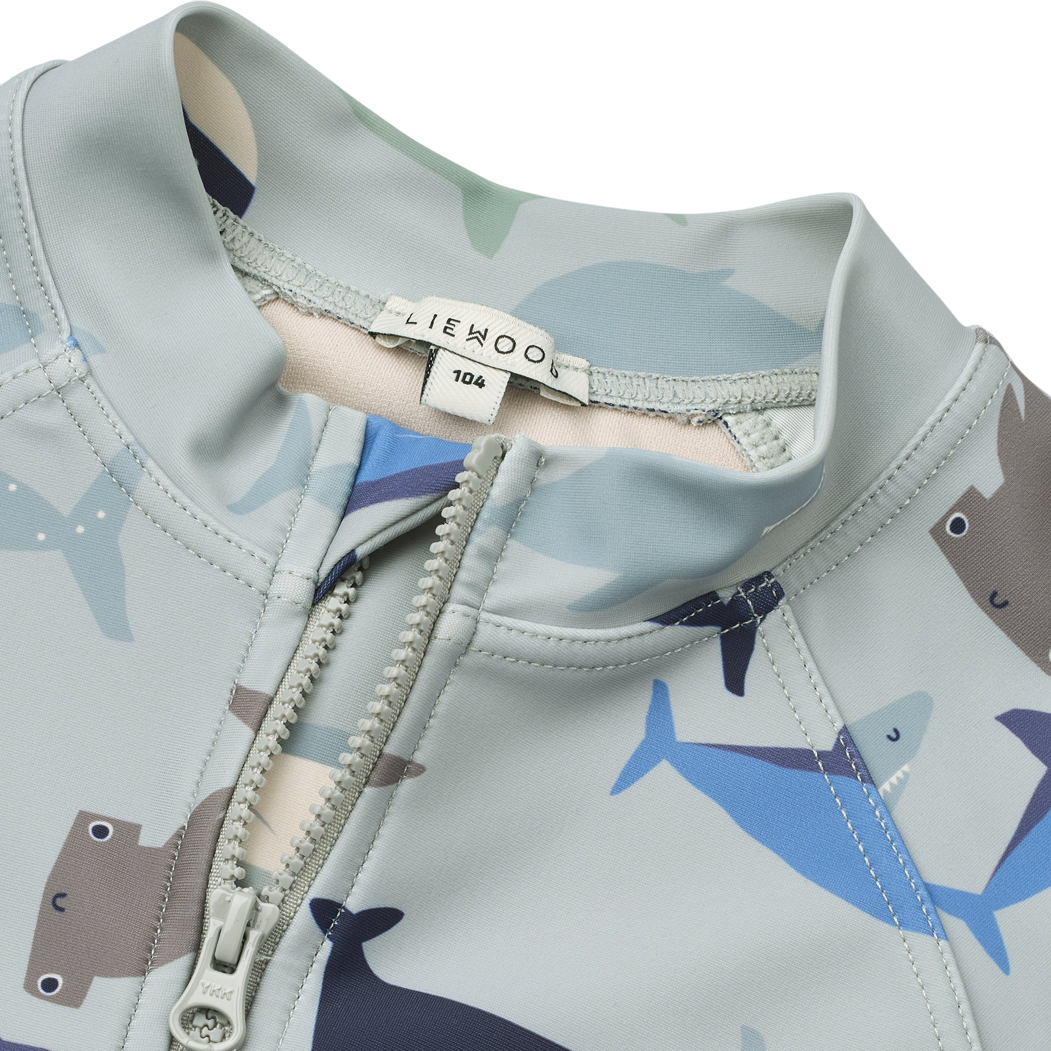 Swimsuit short sleeve Max Printed Shark Dove blue UFP 40+