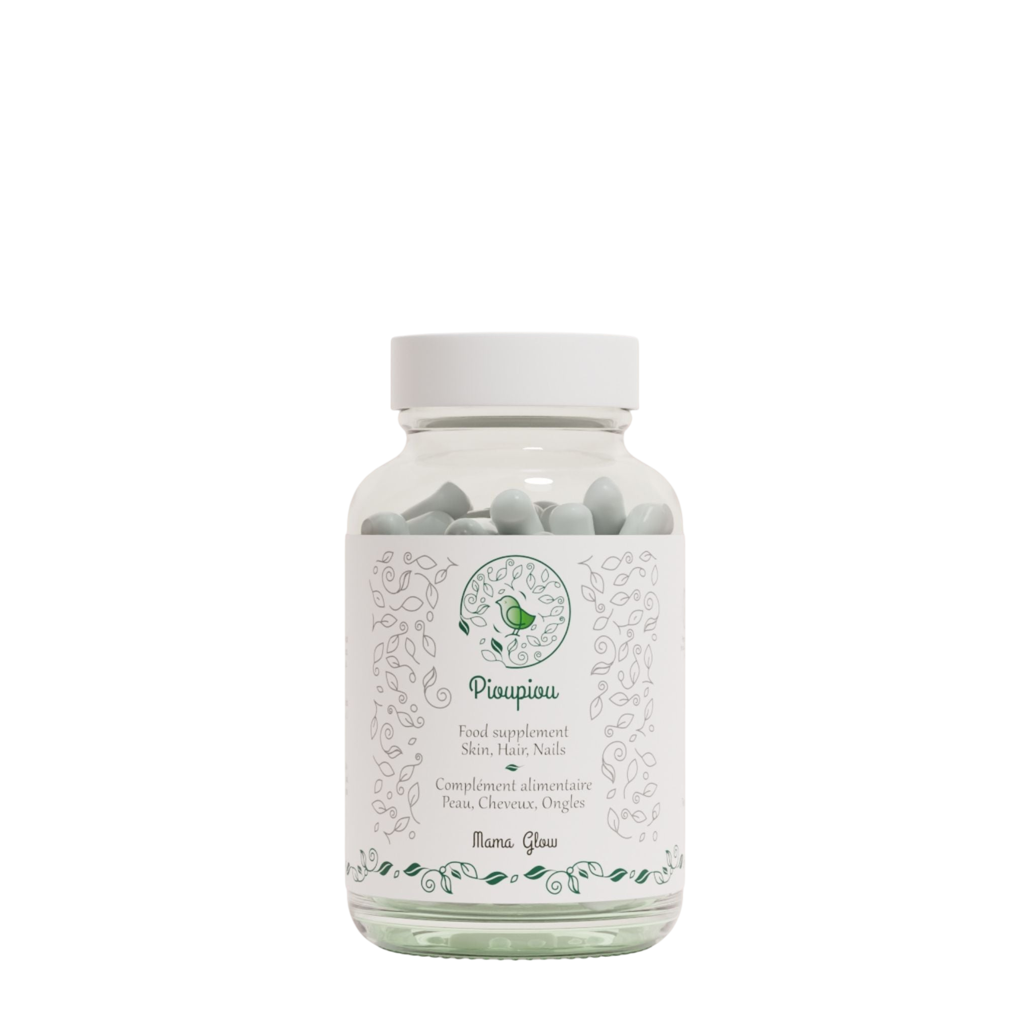 Nahrungsergänzungsmittel Mama Glow für strahlende Haut, Haare und Nägel