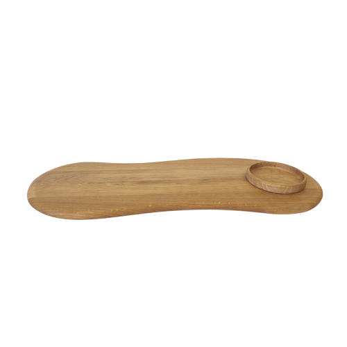 Apéro-Serviertablett Fondant Eichenholz 57 cm