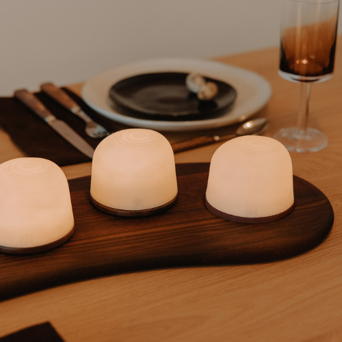 Plateau de service apéro fondant frêne thermique 57 cm