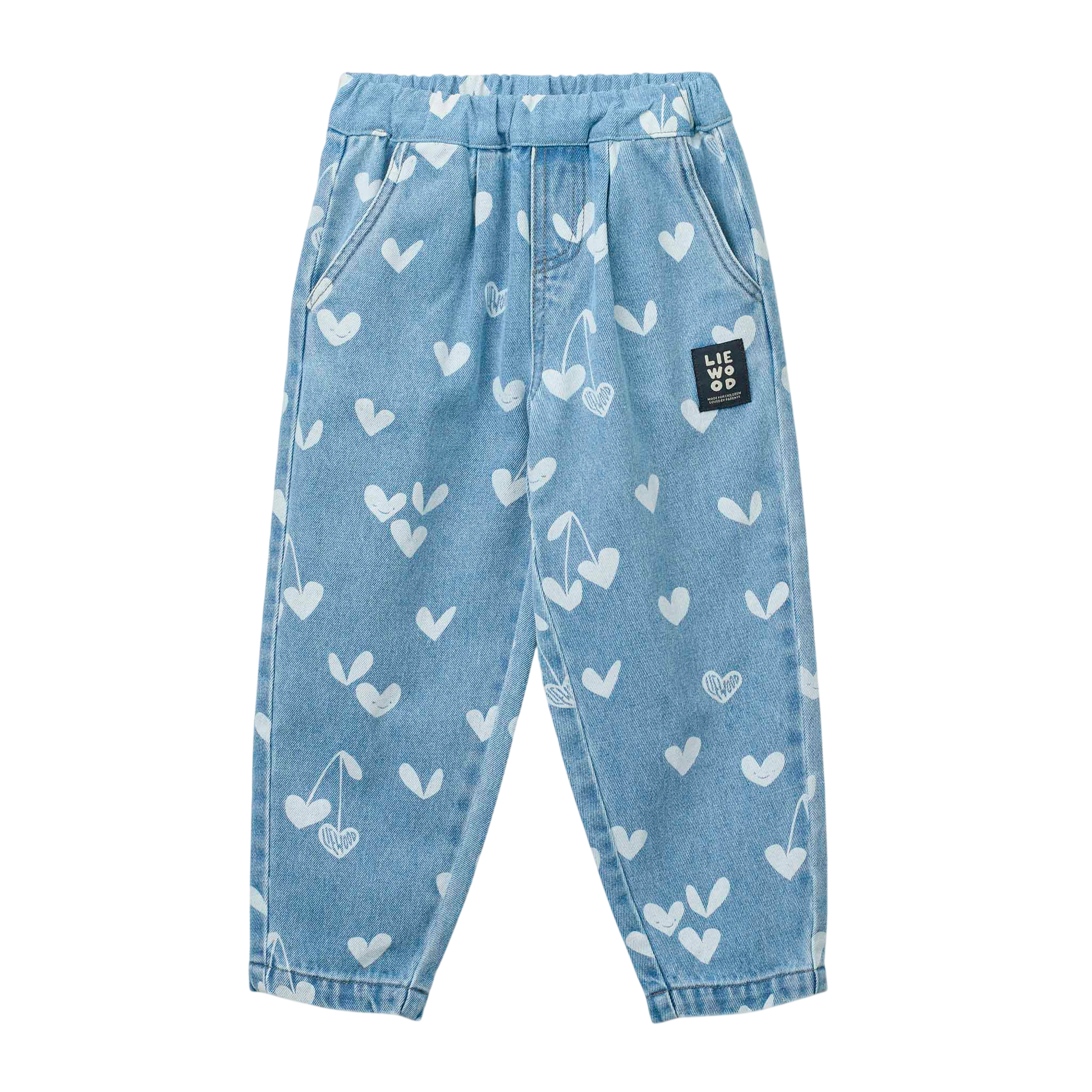 Jeans Borris Printed Sweethearts light blue denim