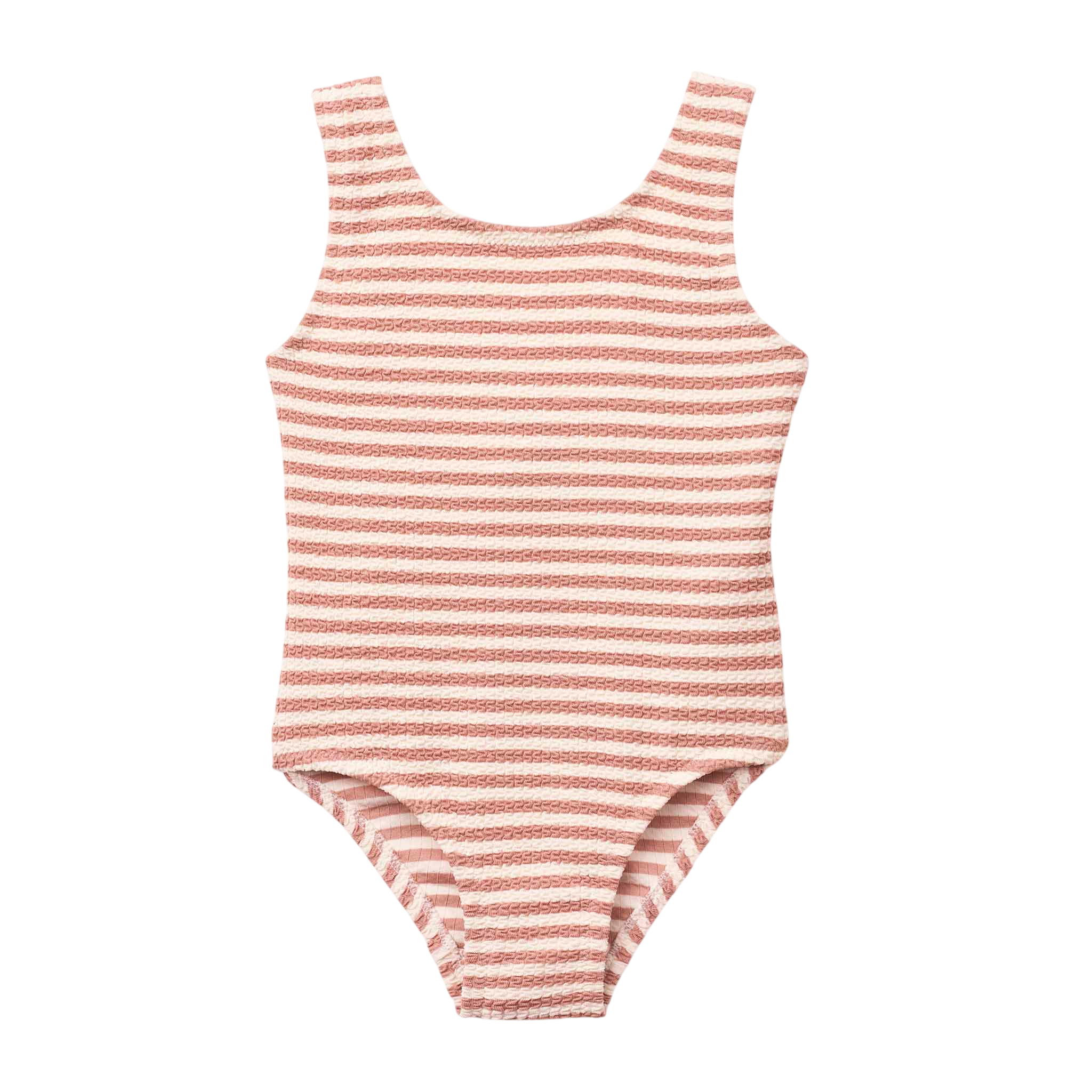 Badeanzug Bianco Stripe Coral blush Creme de la creme