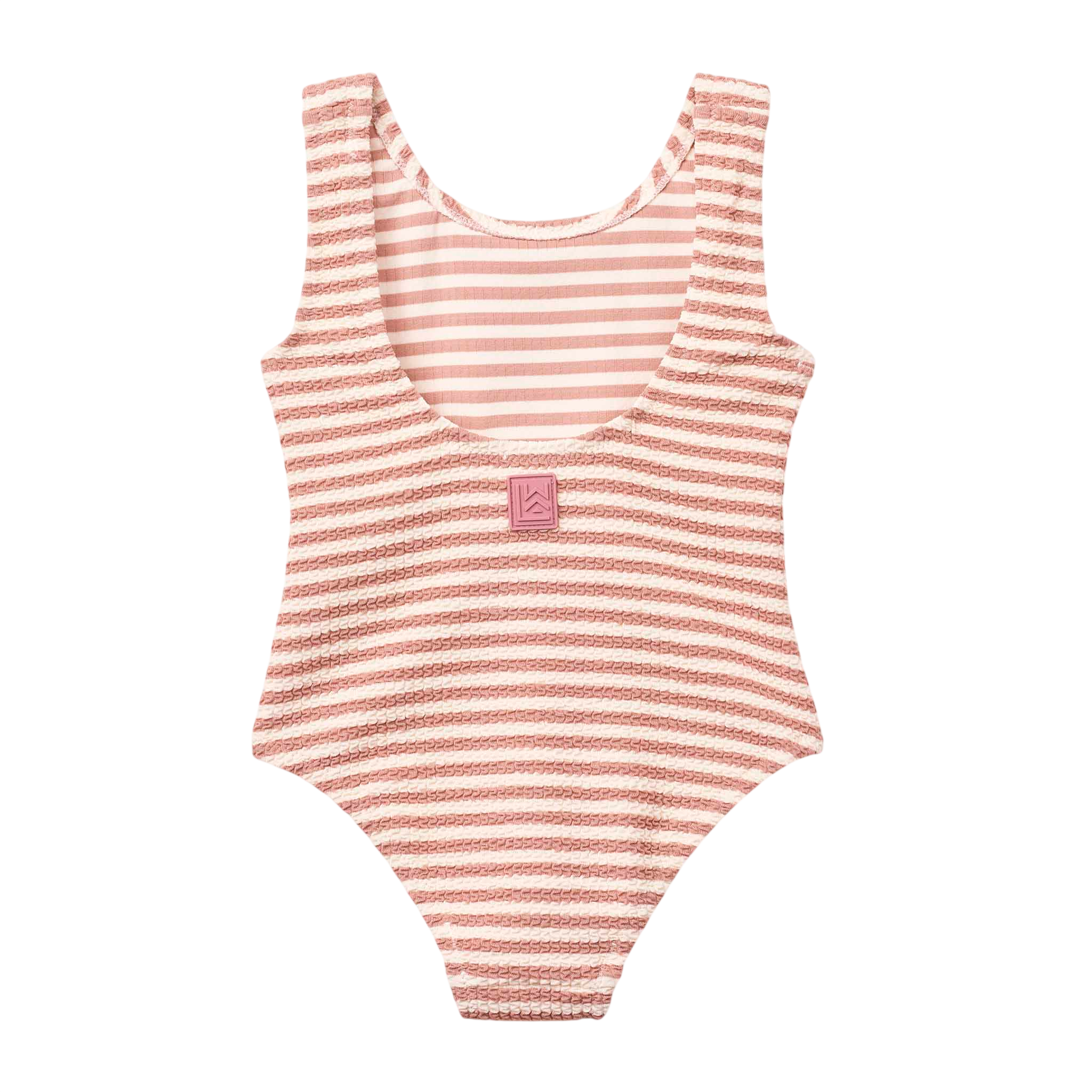 Badeanzug Bianco Stripe Coral blush Creme de la creme