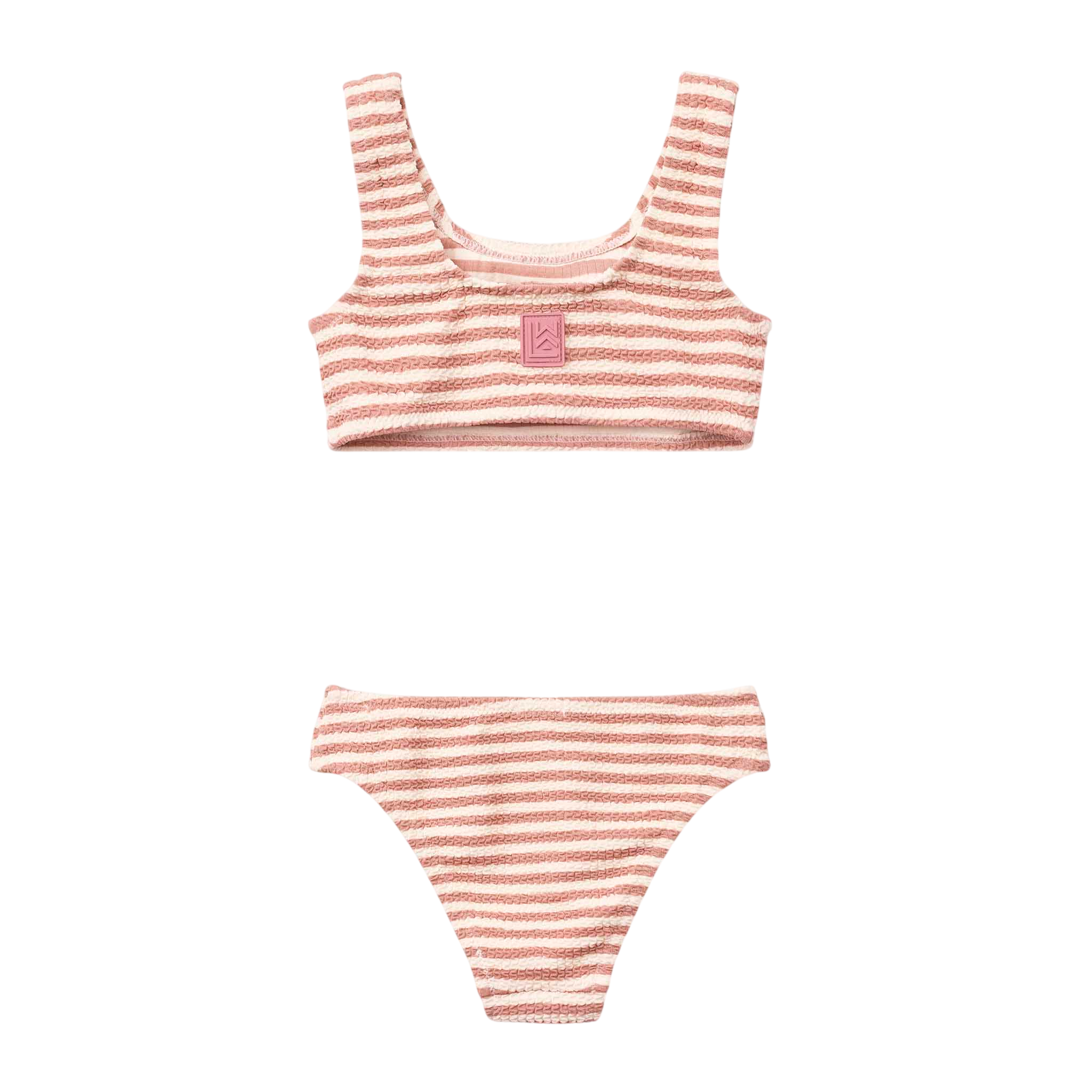 Bikini Bello Stripe Coral blush Creme de la creme