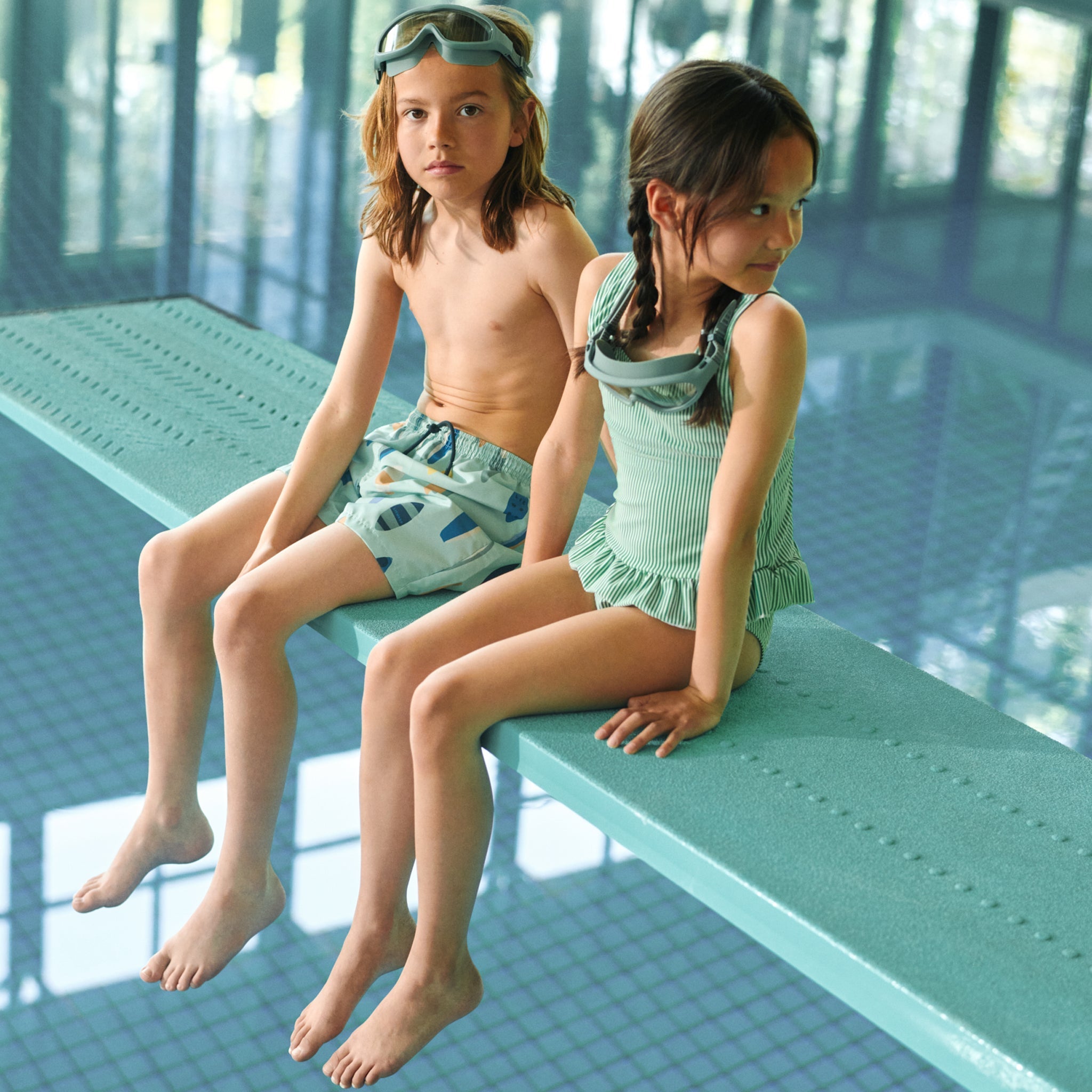 Amara Stripe Bright garden Creme de la creme swimsuit