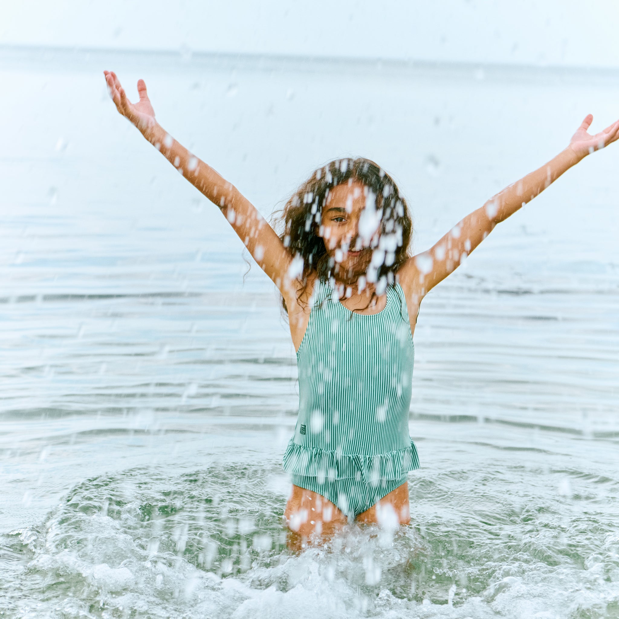 Amara Stripe Bright garden Creme de la creme swimsuit