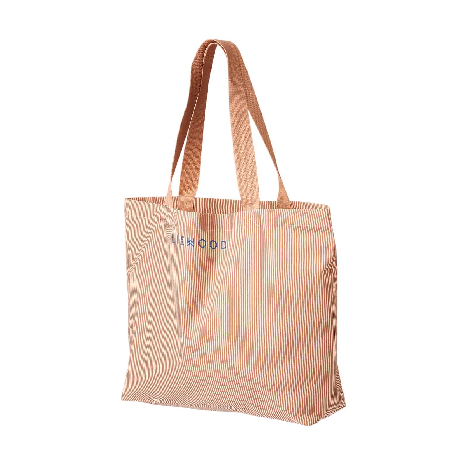 Big Stripe Tuscany Rose-Sandy fabric bag