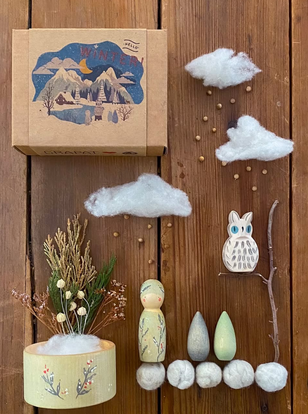 Holzfigurenset Hello Winter Grapat x Ostheimer