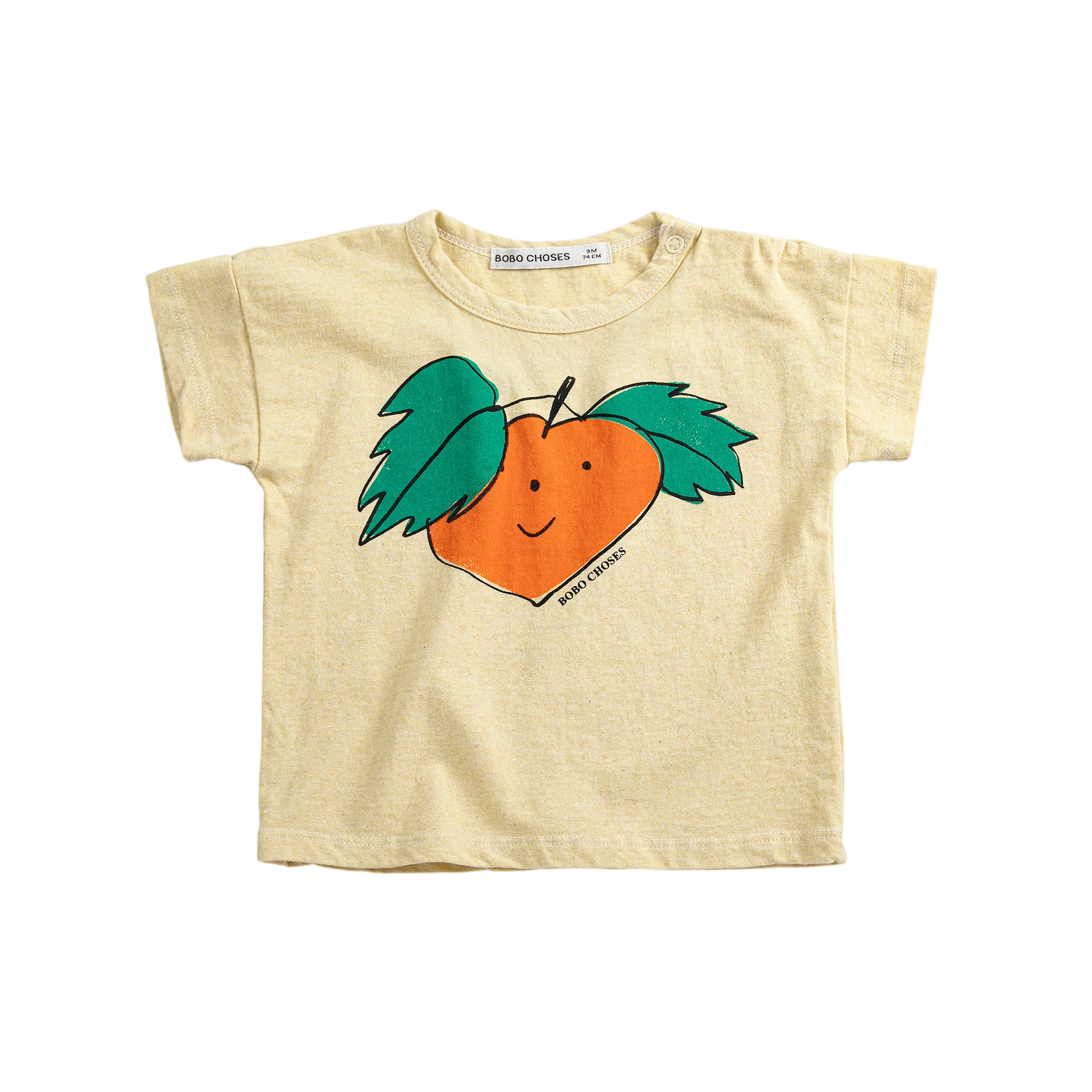 Baby T-Shirt Curious Turnip Yellow
