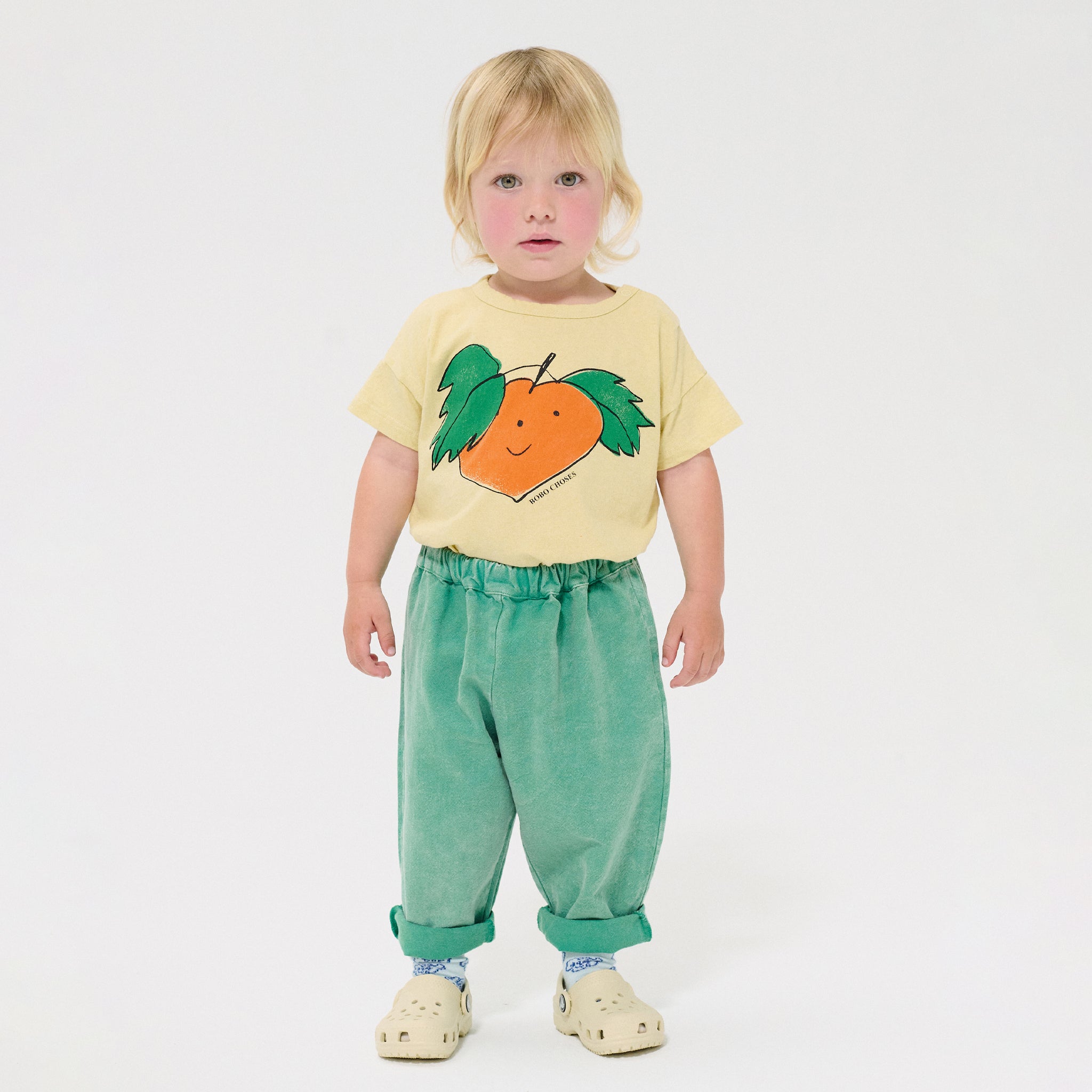 T-shirt bébé Curious Turnip Yellow