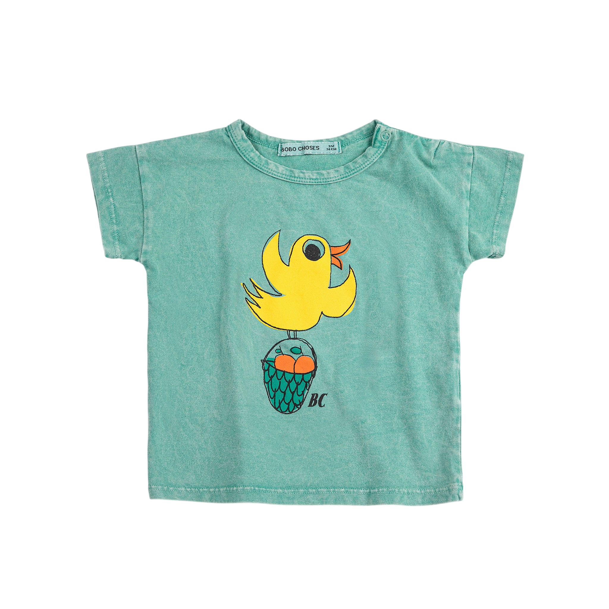 Baby T-Shirt Flying Oranges Green