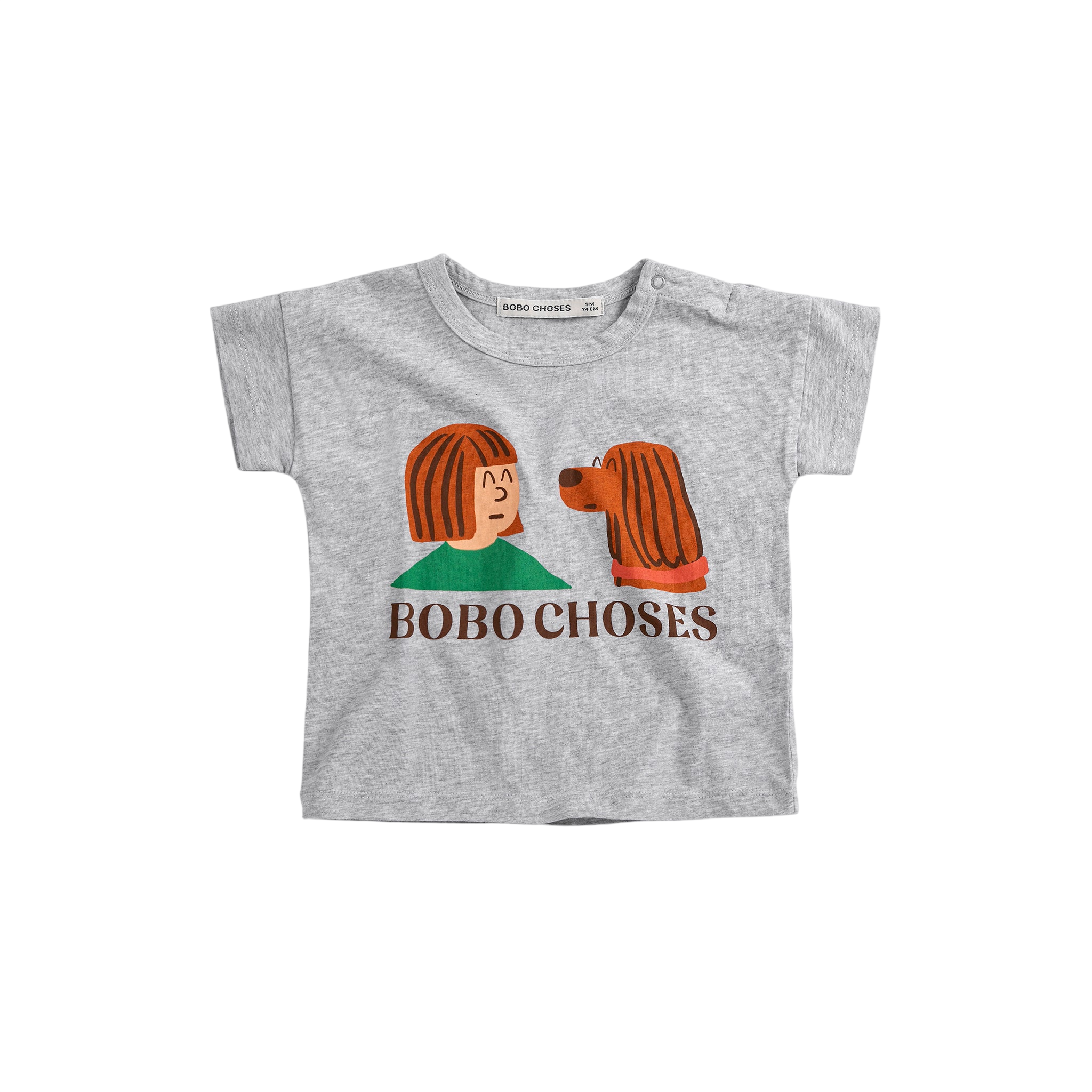 Baby T-Shirt Friends In A Pickle Heather Grey