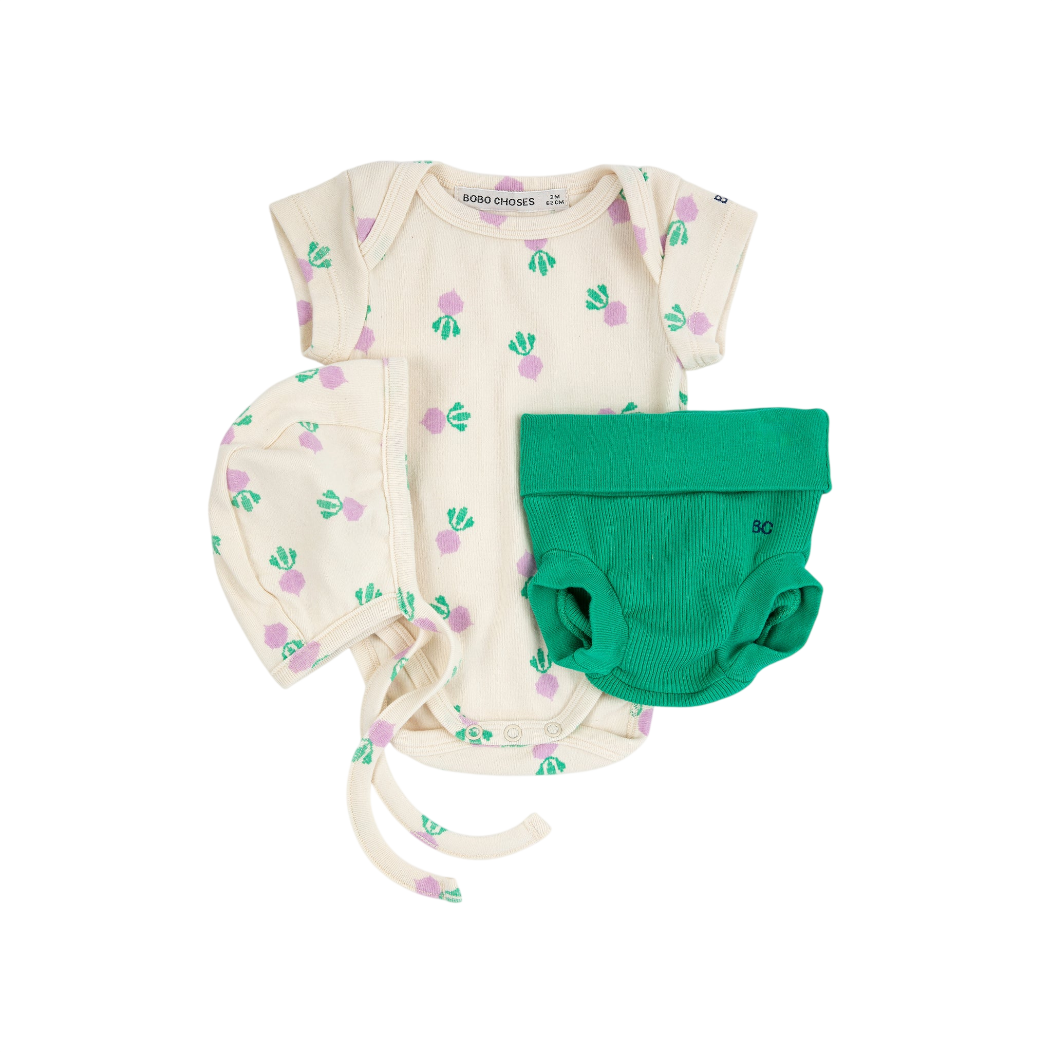 Baby Geschenkset Pixel Sugar Beet White