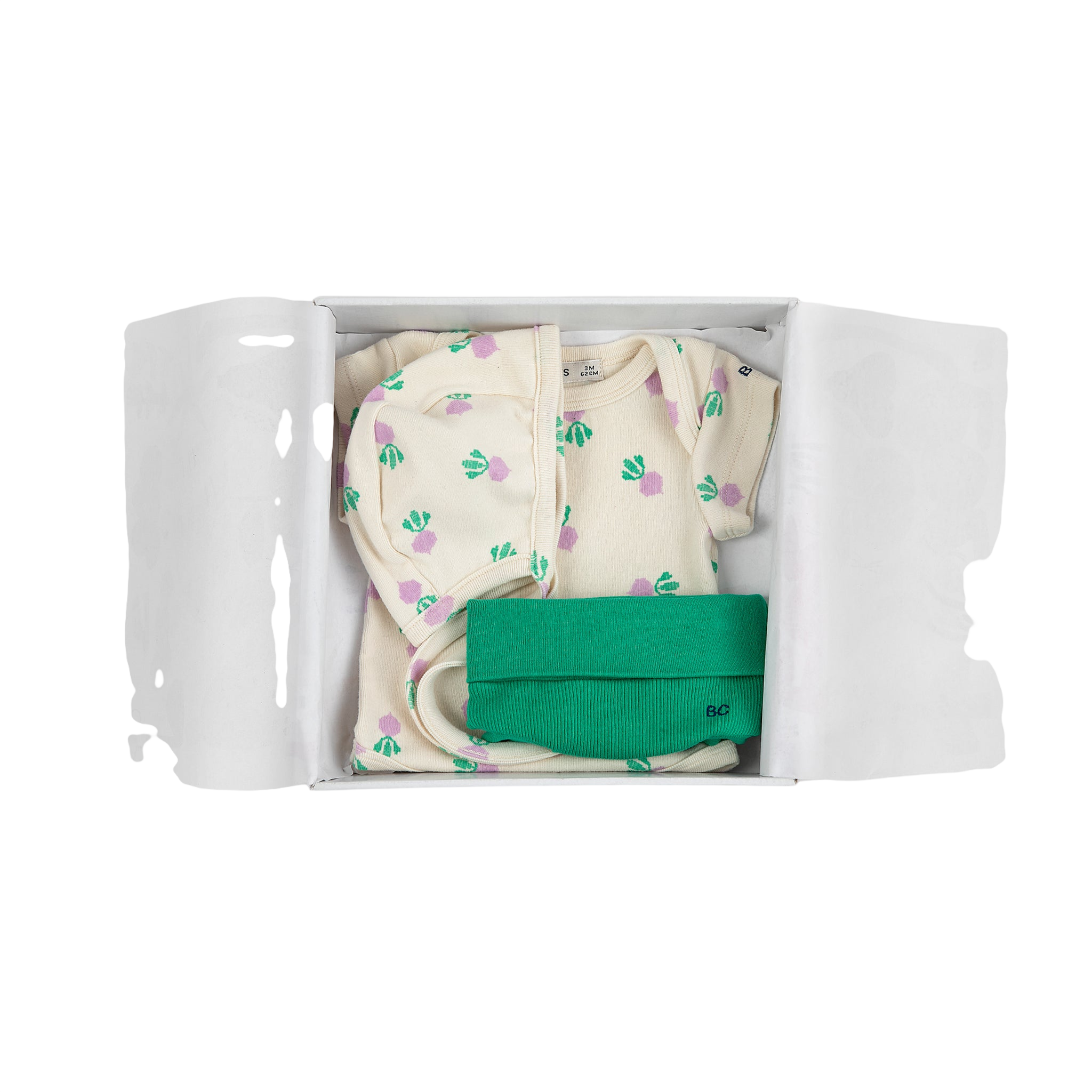 Baby gift set Pixel Sugar Beet White