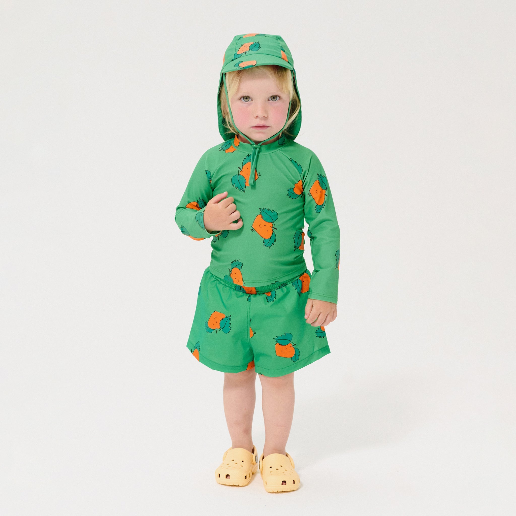 Baby Badeshorts Tangerine Green