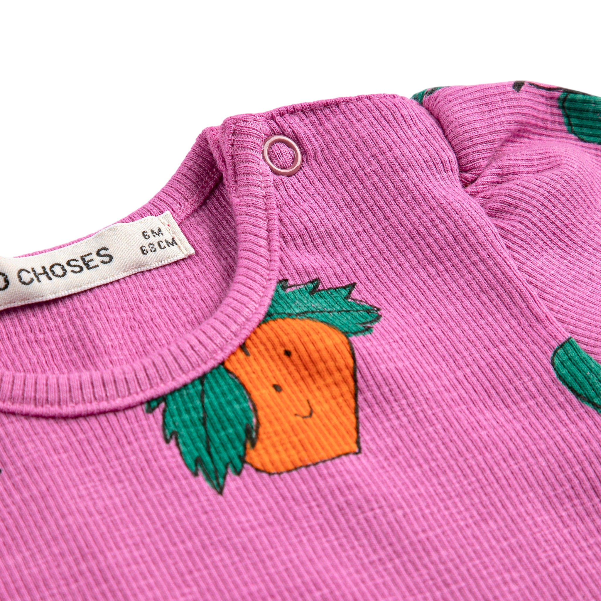 Baby T-shirt Tangerine Fuchsia