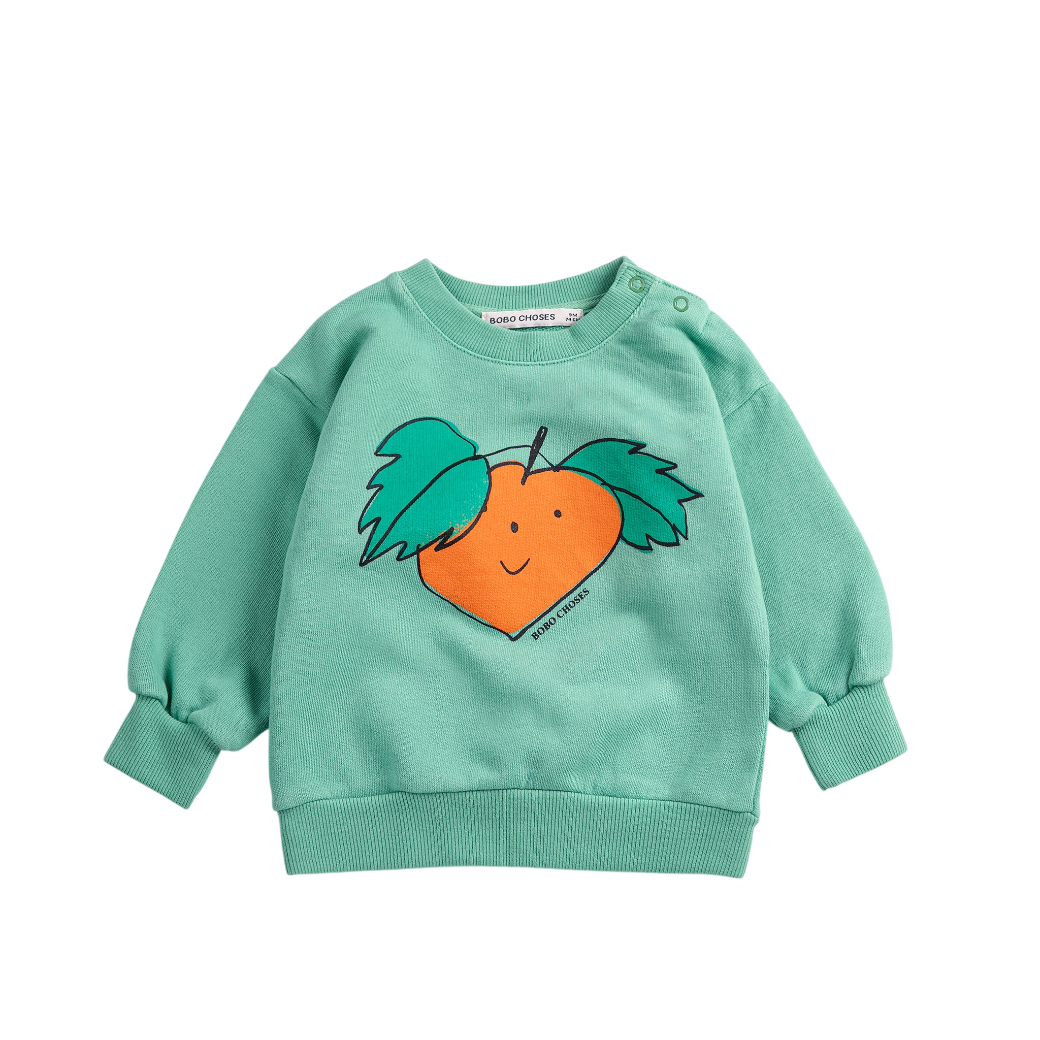 Baby Sweatshirt Tangerine Green
