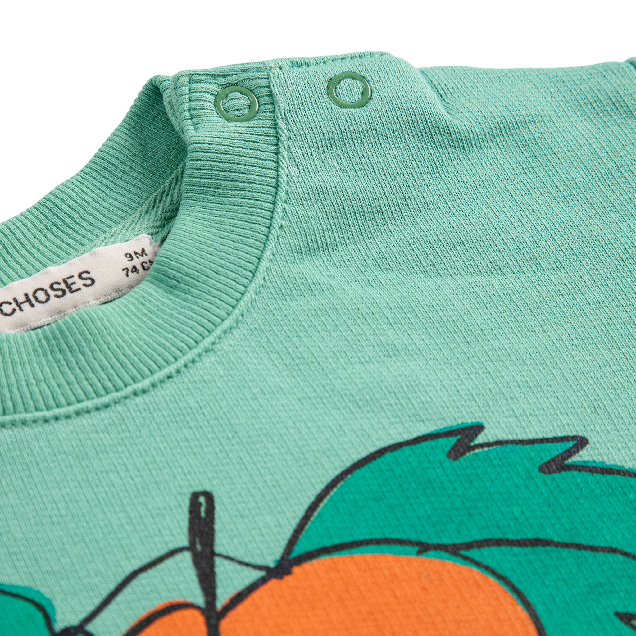 Baby Sweatshirt Tangerine Green