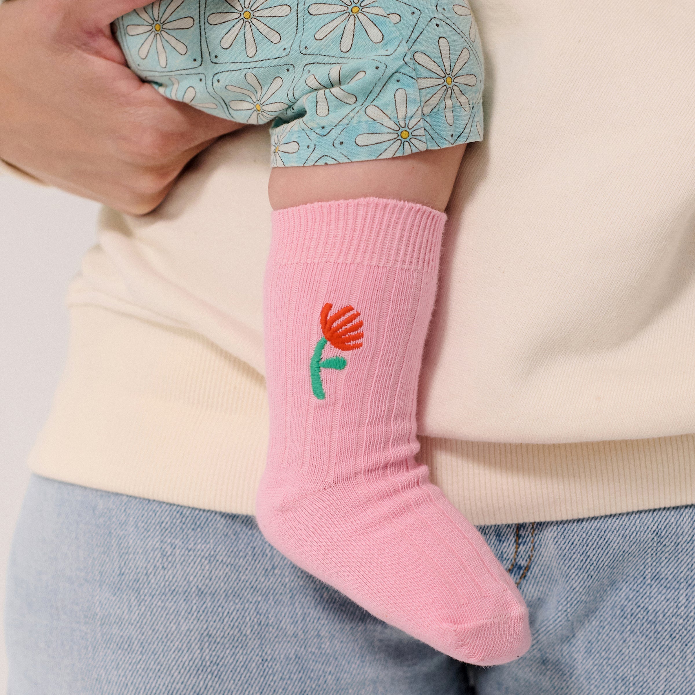 Chaussettes bébé Flower lot de 2 multicolores