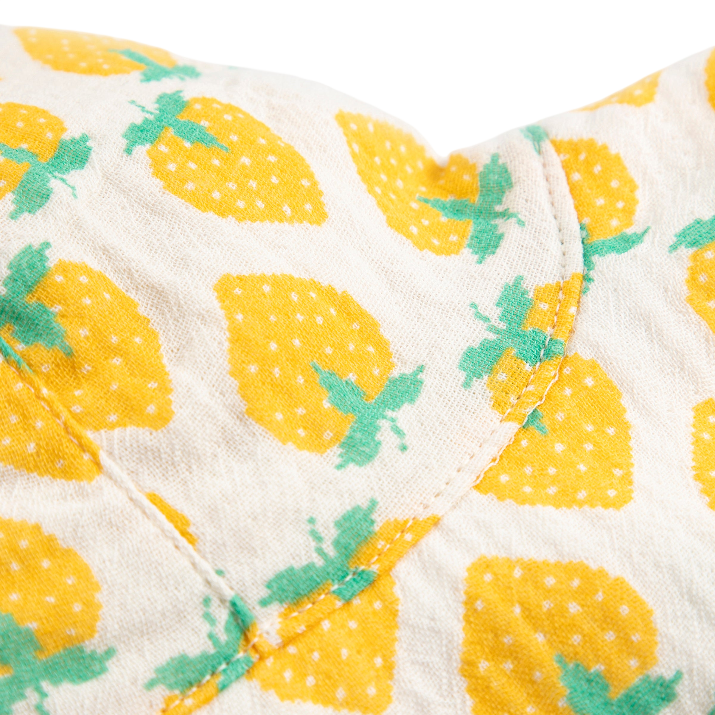 Chapeau de soleil pour bébé Strawberry White