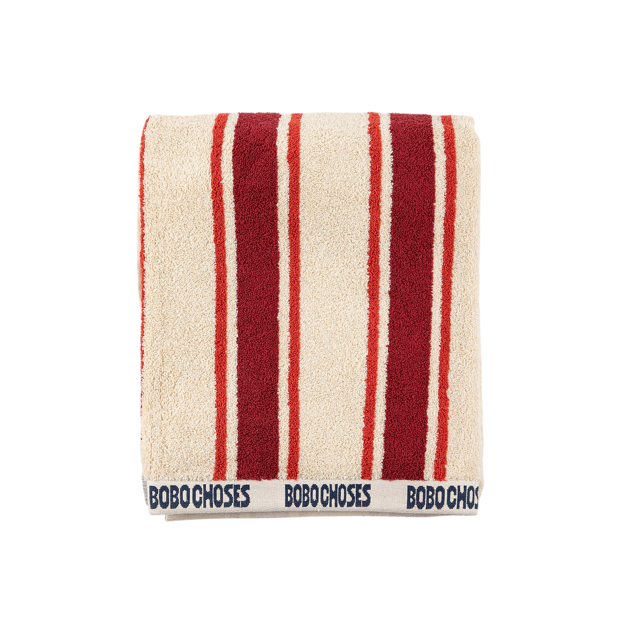 Strandtuch Bobo Choses Striped Red
