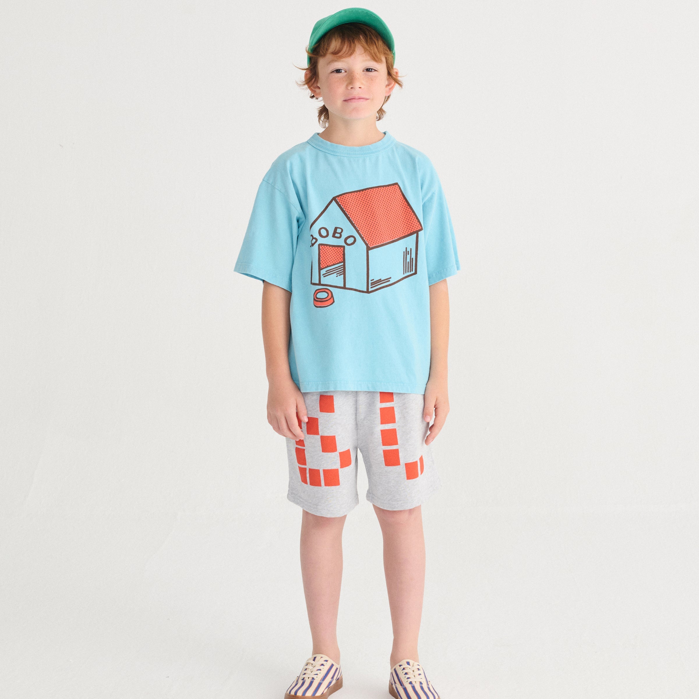 Bermuda Short Square Bobo Choses Heather Grey