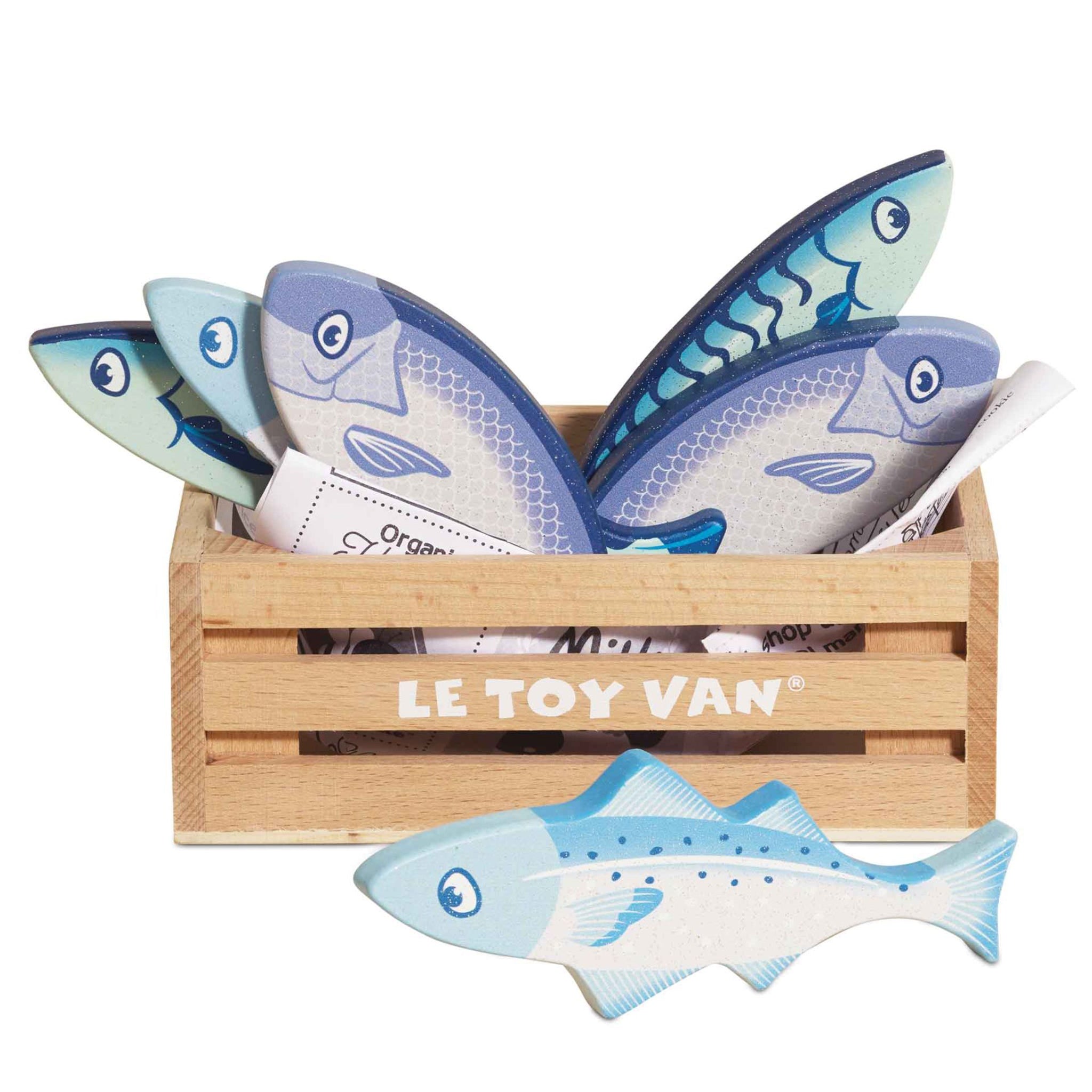 Caisse à poissons pour le magasin